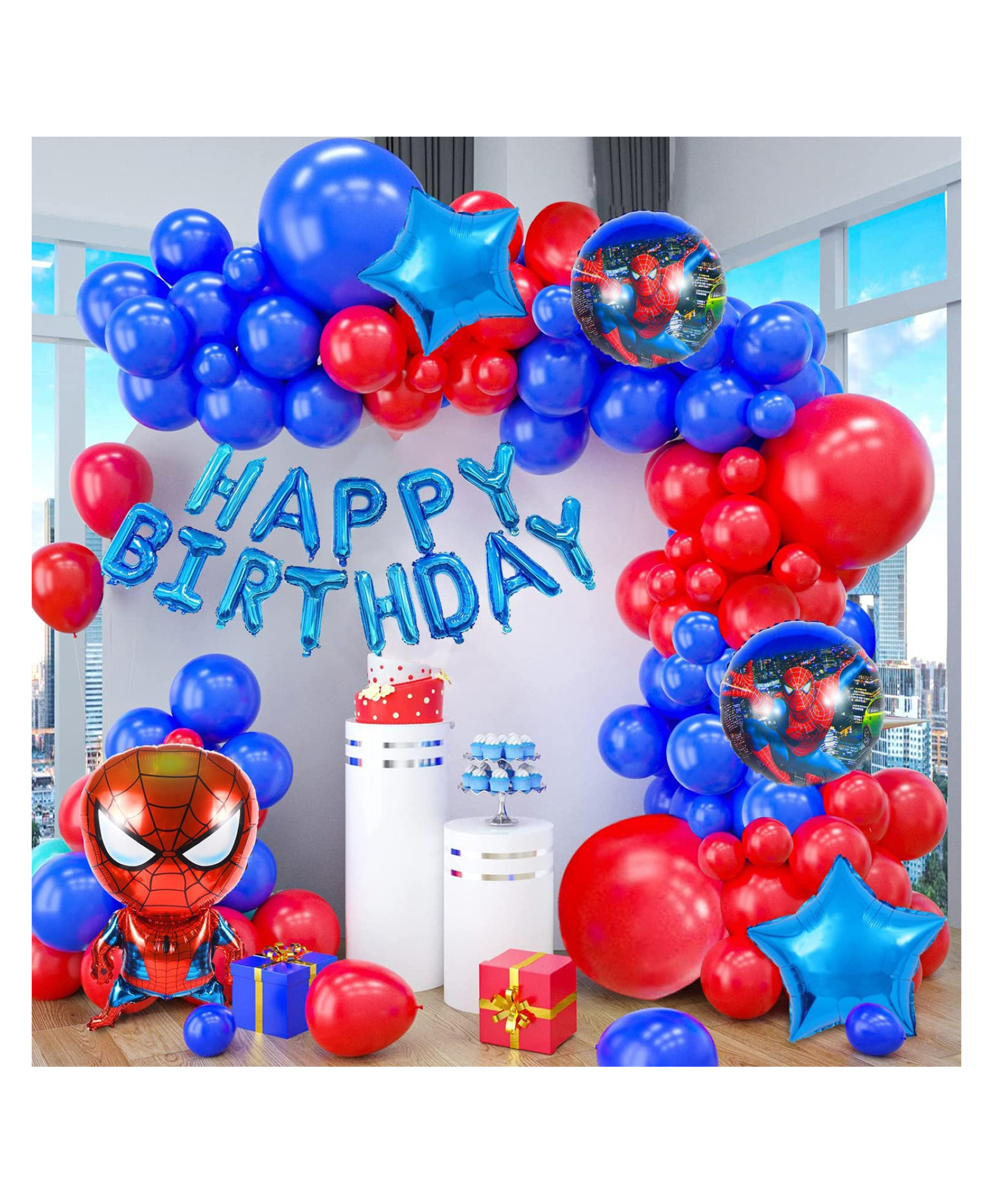 spiderman theme set Foil Balloon - Pack of 36-image-8