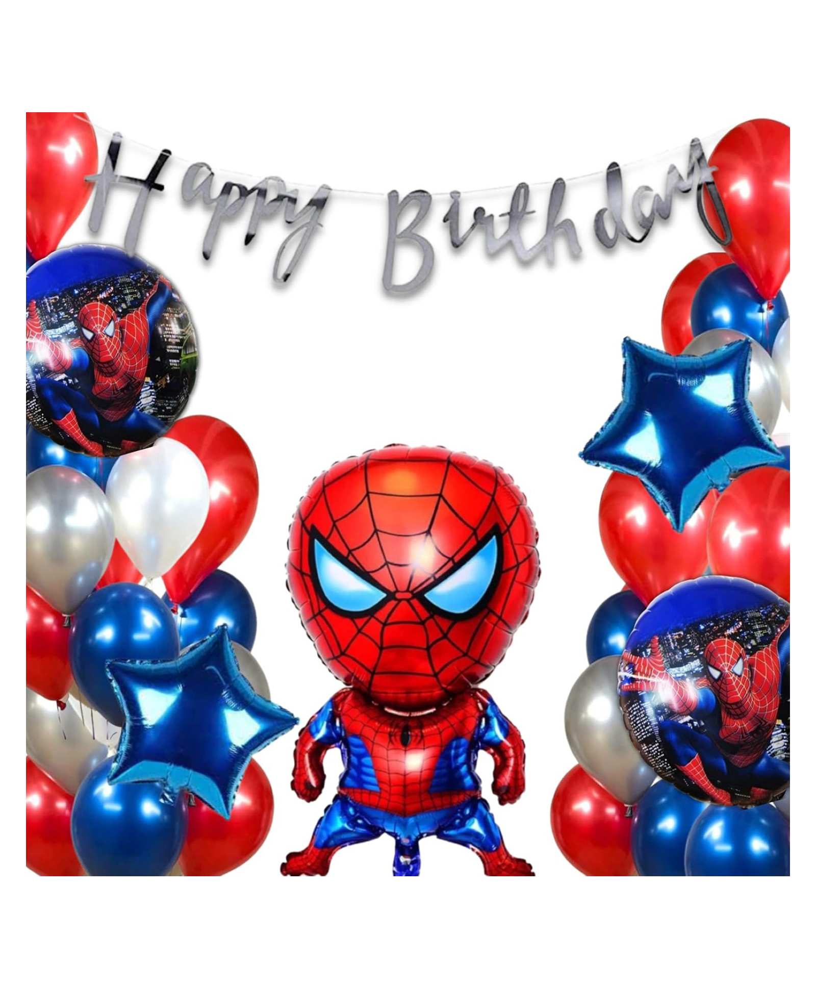 spiderman theme set Foil Balloon - Pack of 66-image-9