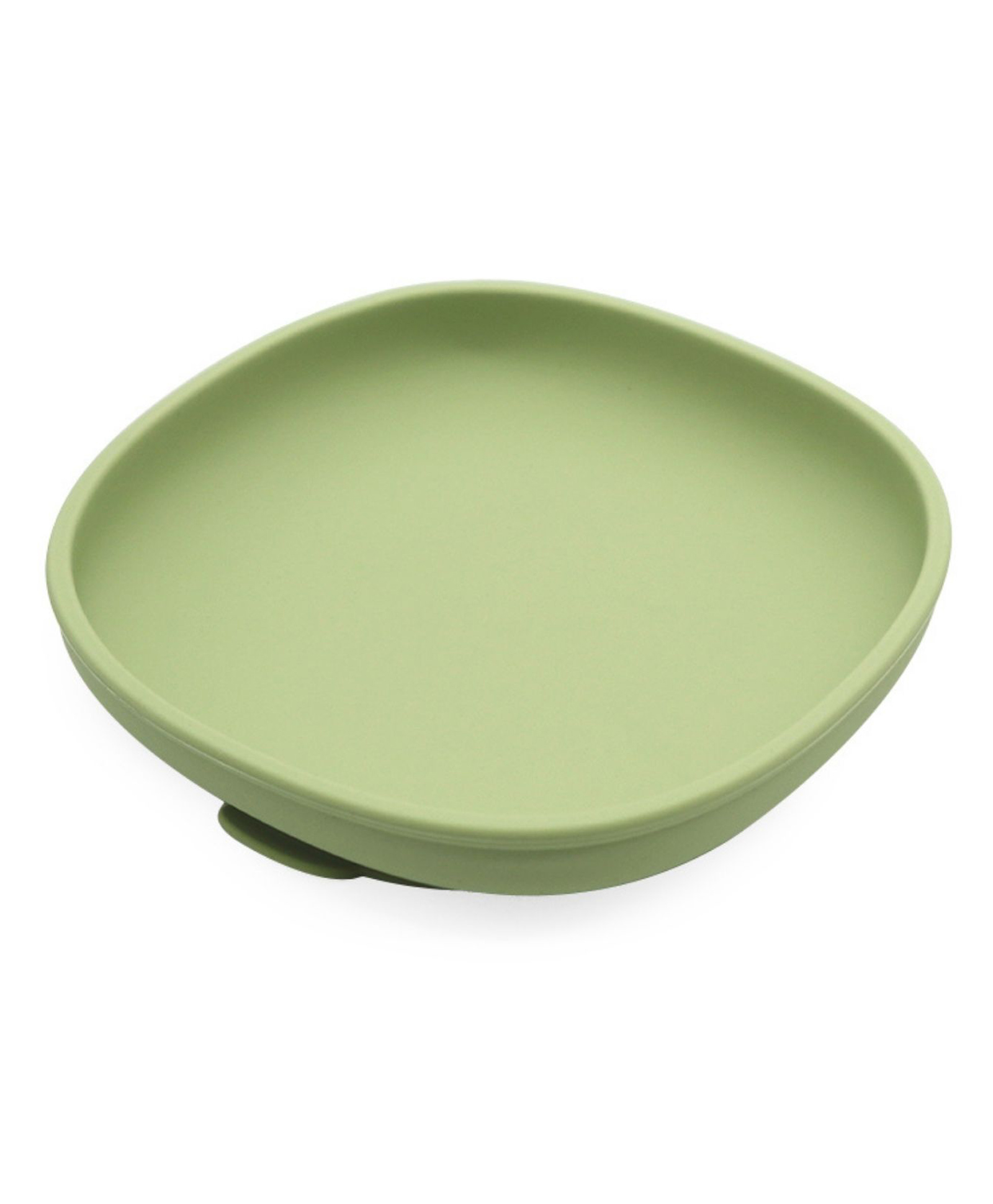 BabyStreet (Silicone Plain Plate) (FDA Approved, Suction Based, Mess-Free Feeding) (18 x 18 cm) - 193 g Olive-image-38