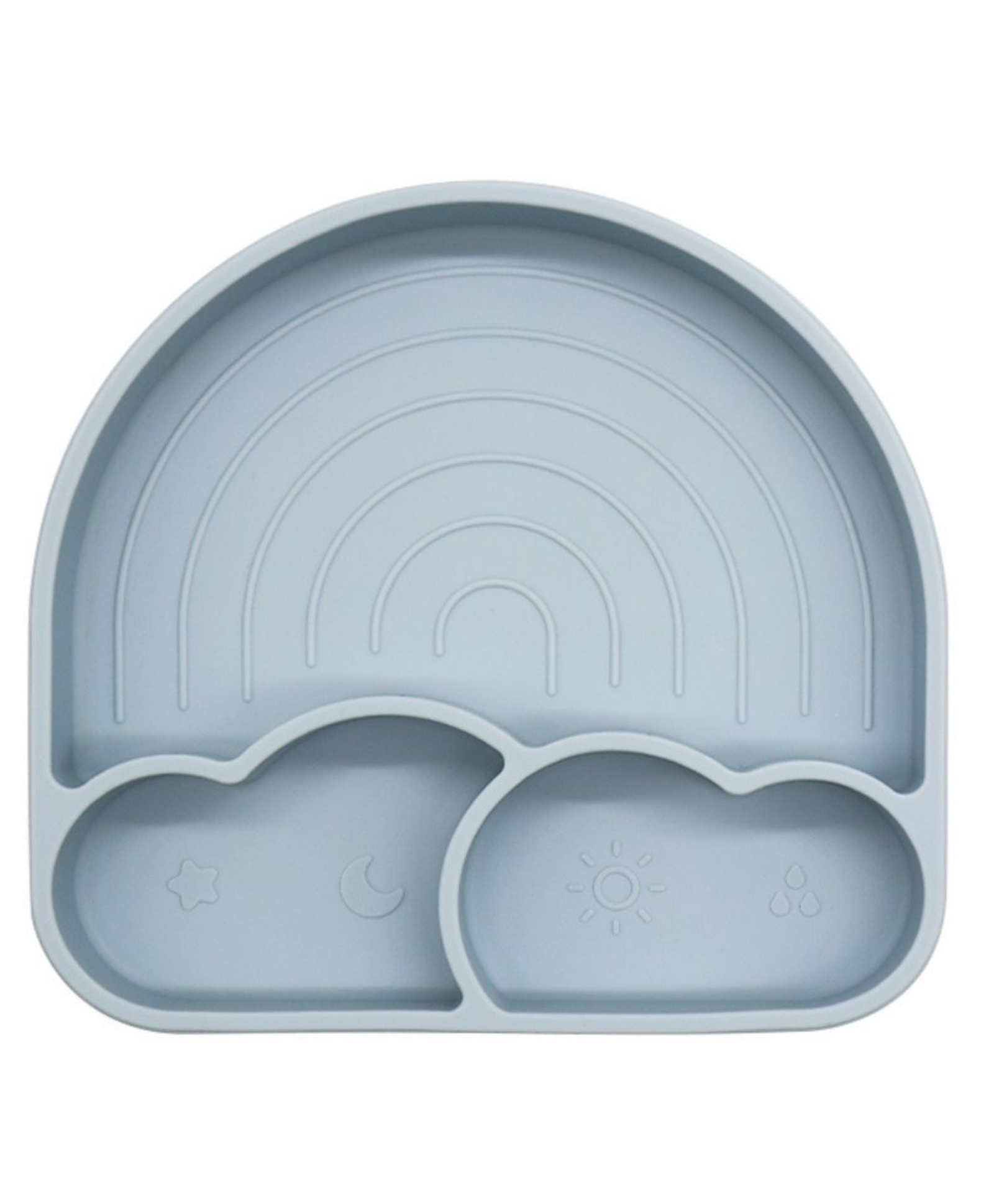 BabyStreet (Silicone Rainbow Plate) (FDA Approved, Non-Toxic, Easy to Clean) (175 x 185 x 35 mm) - 325 g Cloud-picture-12