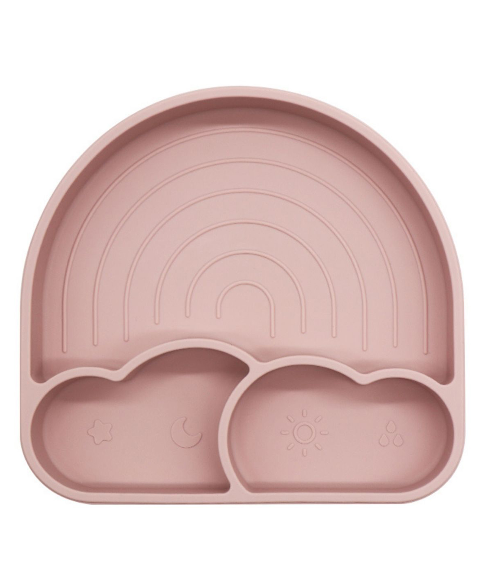 BabyStreet (Silicone Rainbow Plate) (FDA Approved, Non-Toxic, Easy to Clean) (175 x 185 x 35 mm) - 325 g Rose Pink-image-43