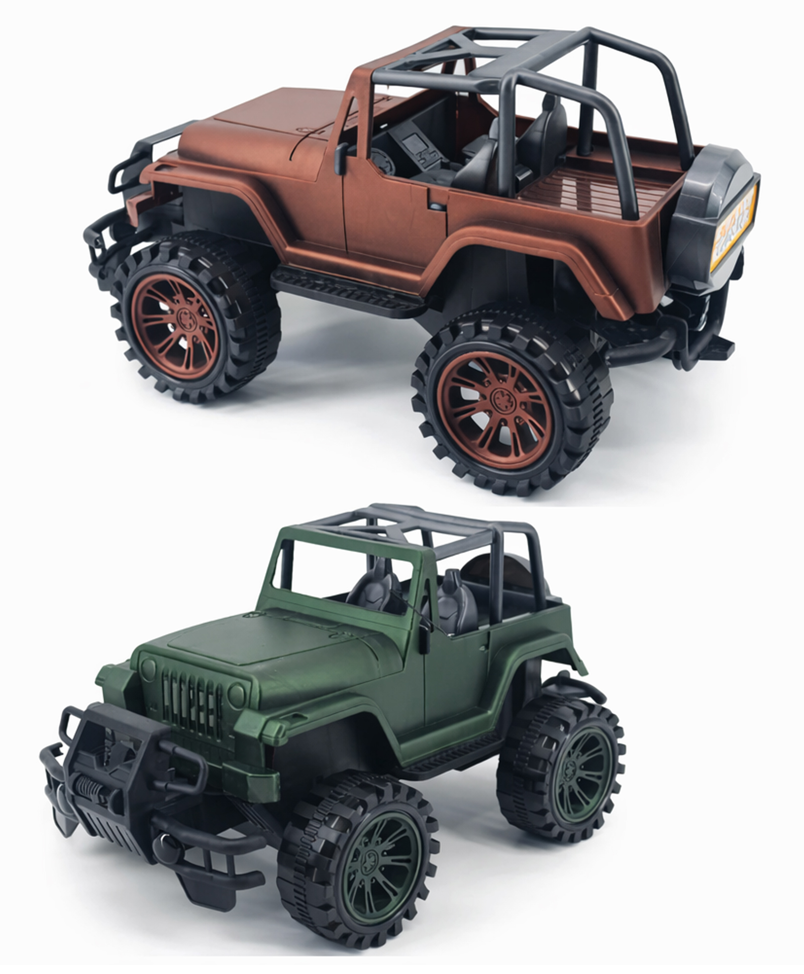Sanjary Off Road Adventure Jeep Toy Car with Big Wheels, Rugged Design, Durable Plastic, Kids Outdoor Play Vehicle Gift Fun color design may vary-image-15
