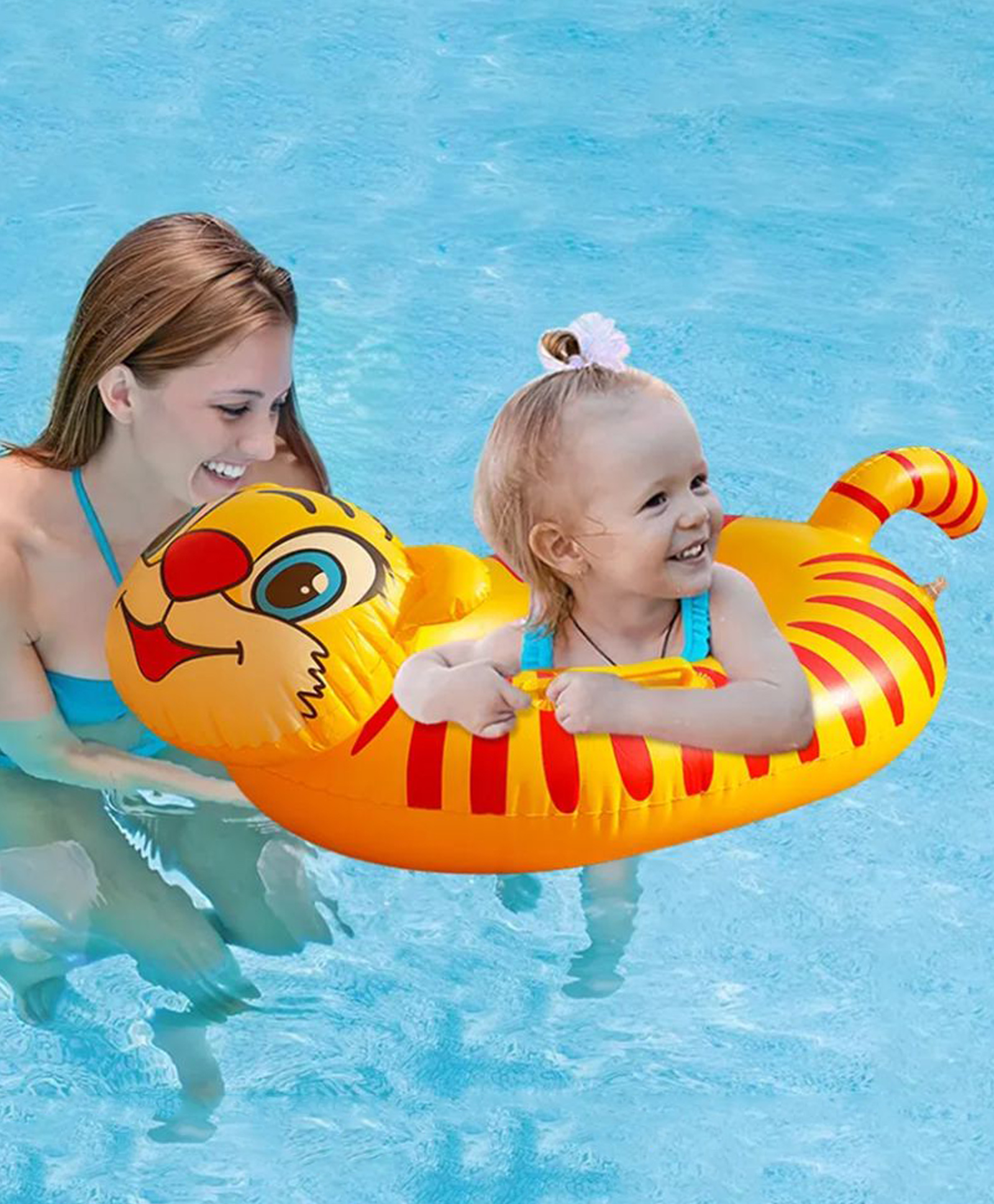 SANJARY Kids Inflatable Swim Ring Animal Float for Pool Beach, Cute Cartoon Toddler Swimming Safety Toy Fun Color Design May Vary-picture-36