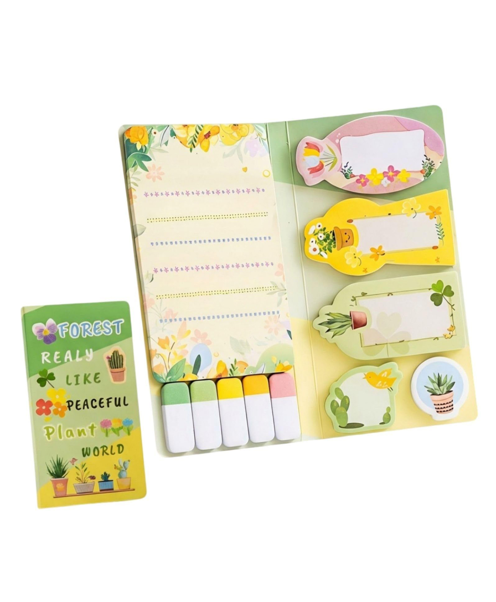 FunBlast Forest Theme Self-Adhesive Sticky Notes for Students Set of 11 Sheets, 440 Sticky Notes (Multicolor)-image-38