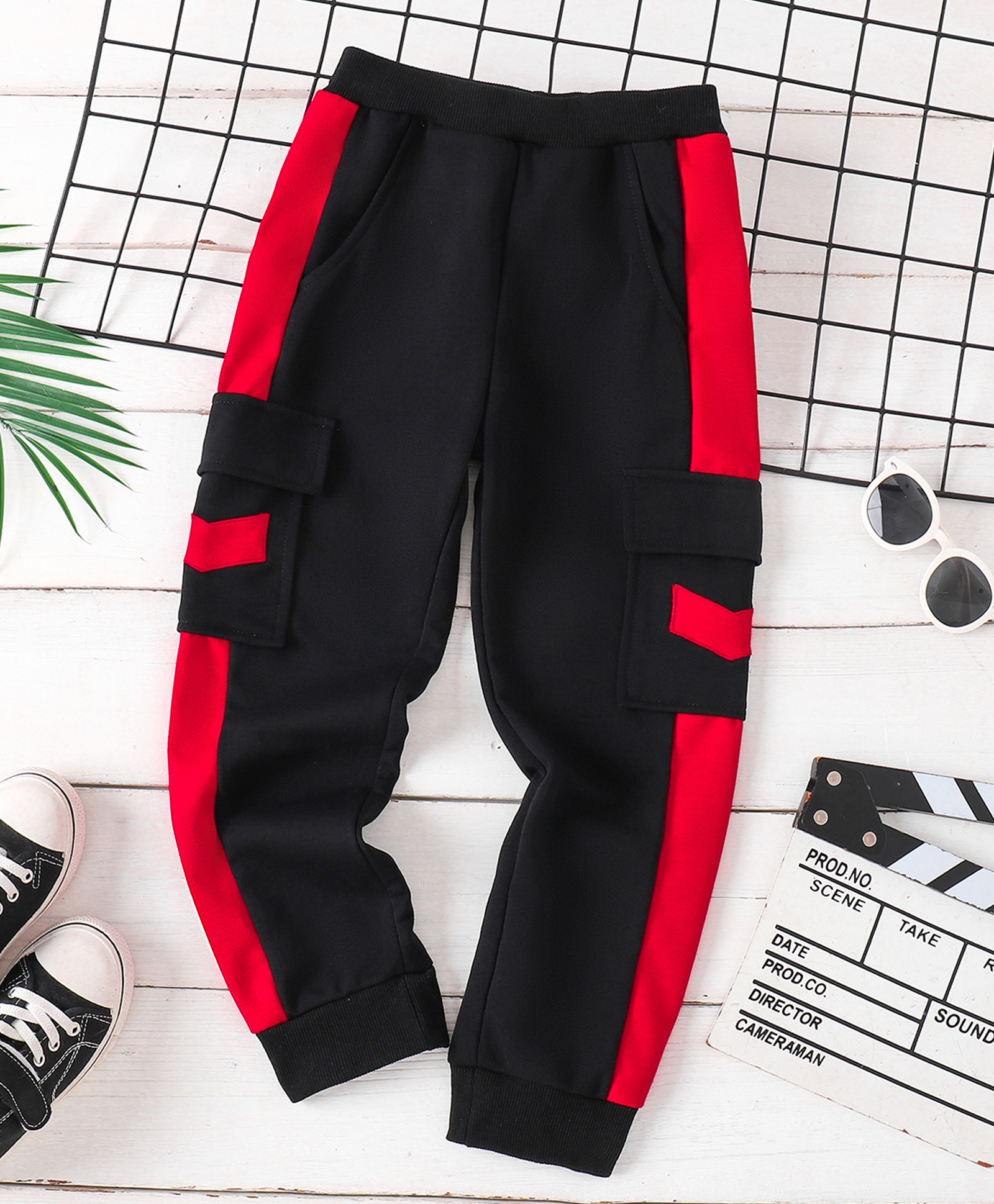 Mark & Mia Cotton Full Length Cut N Sew Trouser - Red-picture-17