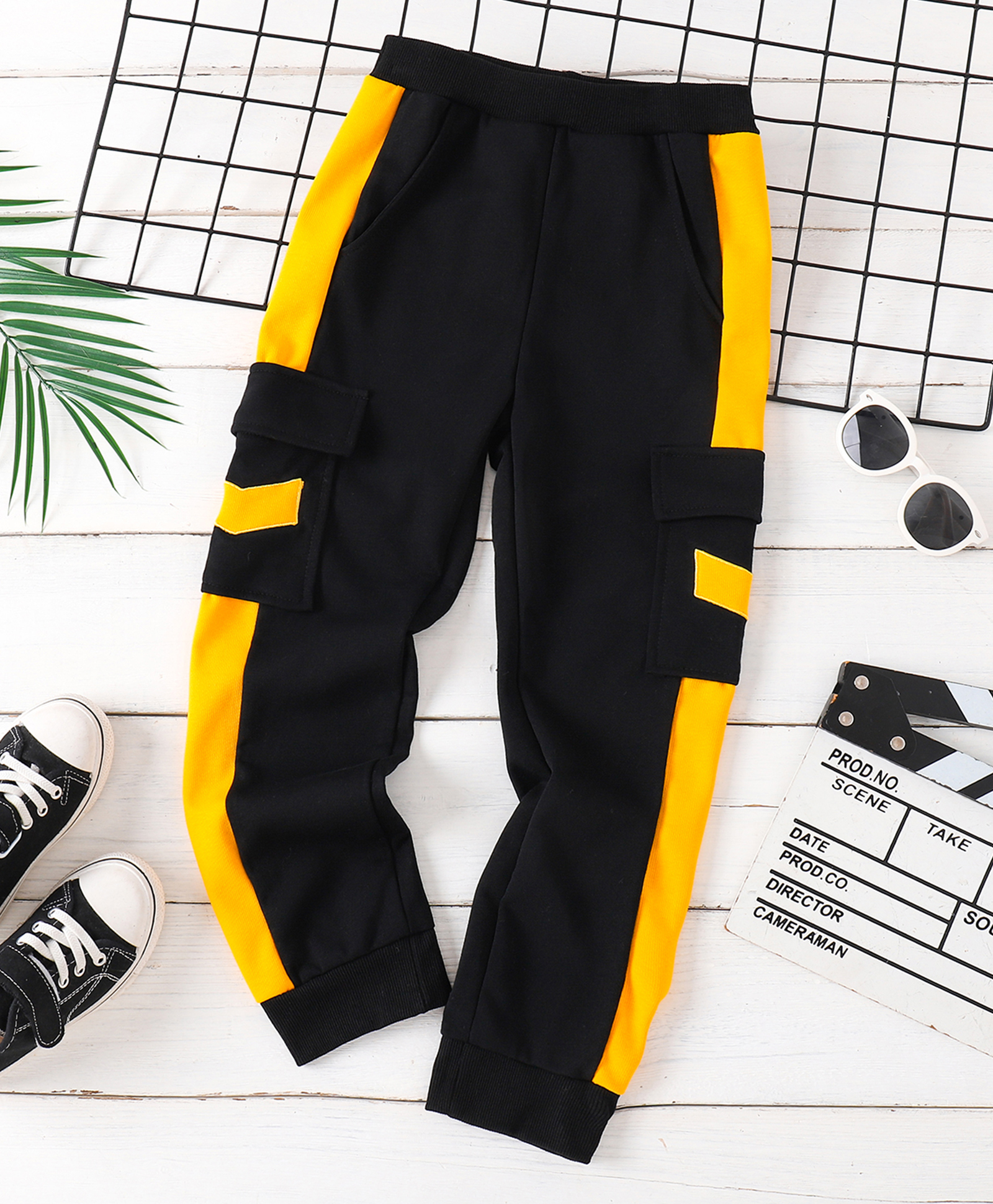 Mark & Mia Cotton Full Length Cut N Sew Trouser - Yellow-picture-15