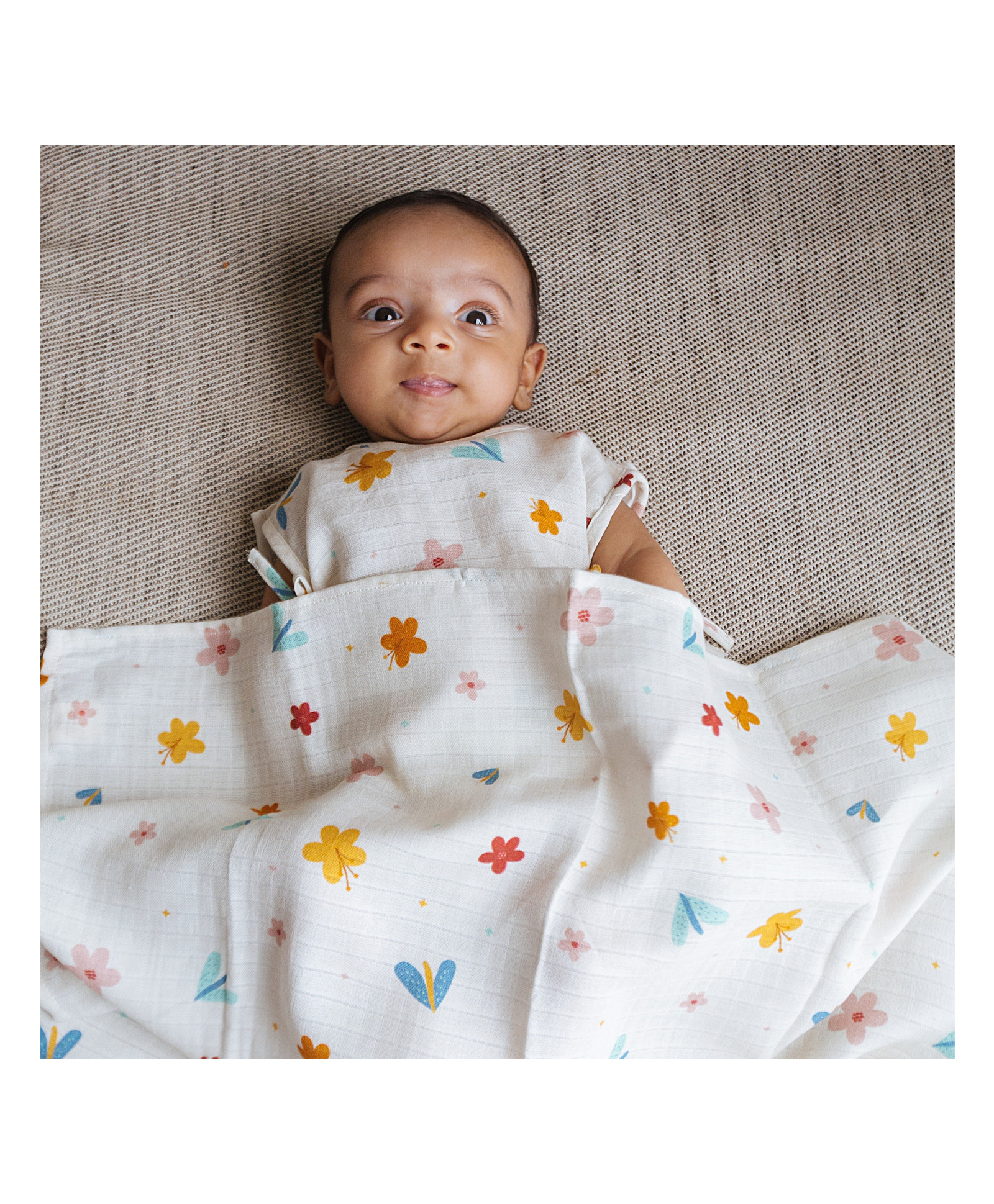 DULAAR Organic Muslin Swaddle for Newborns-picture-29