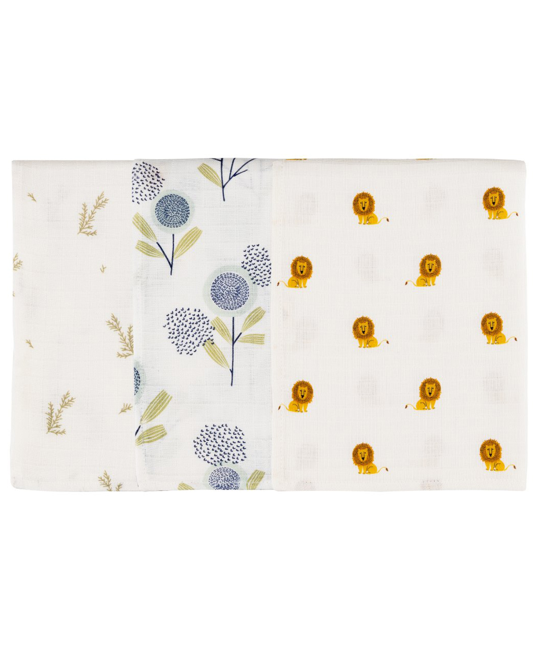 DULAAR Organic Muslin Burp Cloth-Pack of 3-picture-23