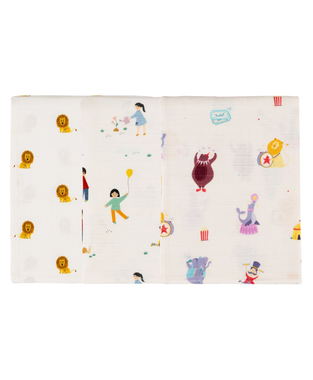 DULAAR Organic Muslin Burp Cloth-Pack of 3-picture-12