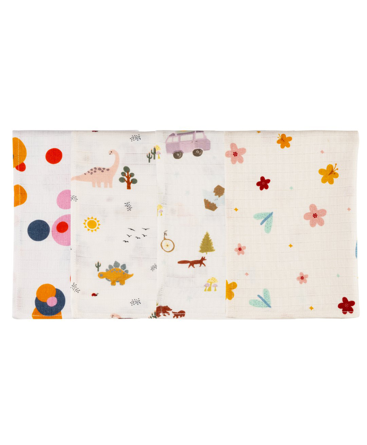 DULAAR Organic Muslin Burp Cloth-Pack of 4-picture-10