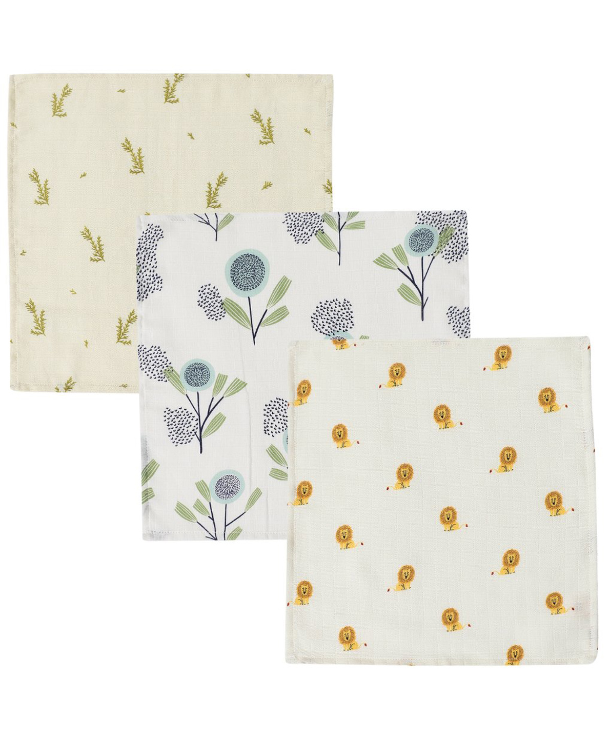 DULAAR Organic Muslin Face Napkin-Pack of 3-image-24