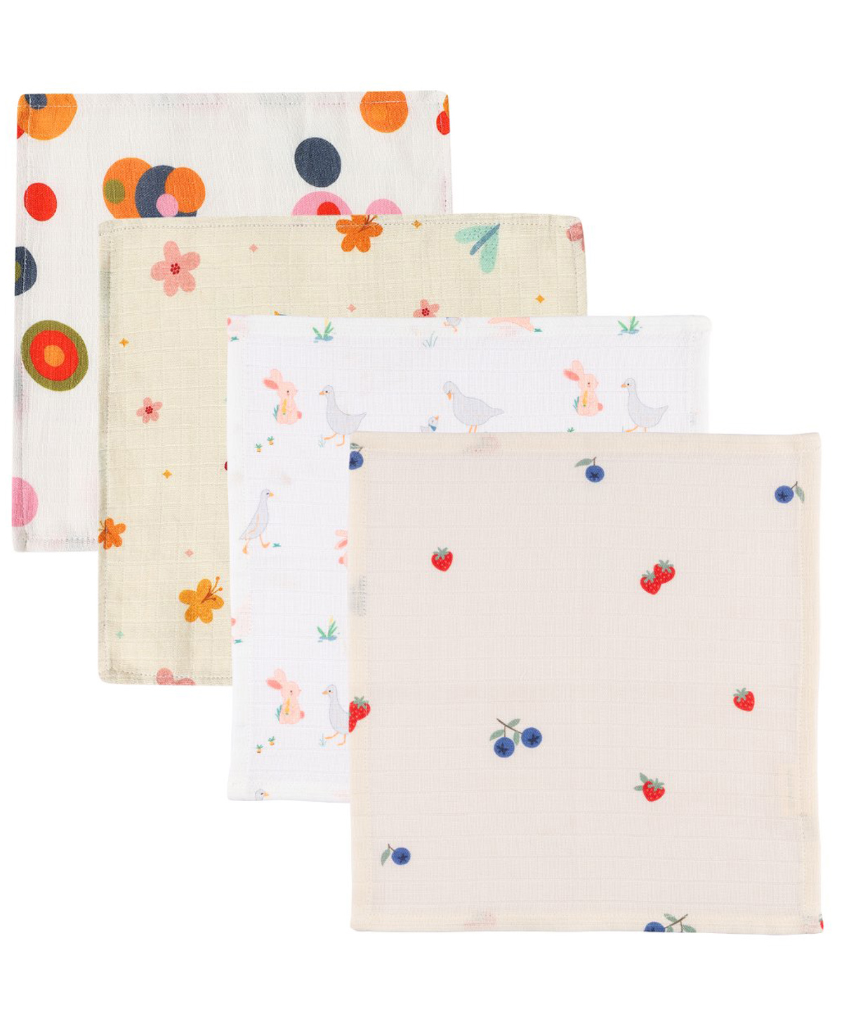 DULAAR Organic Muslin Face Napkin-Pack of 4-picture-25