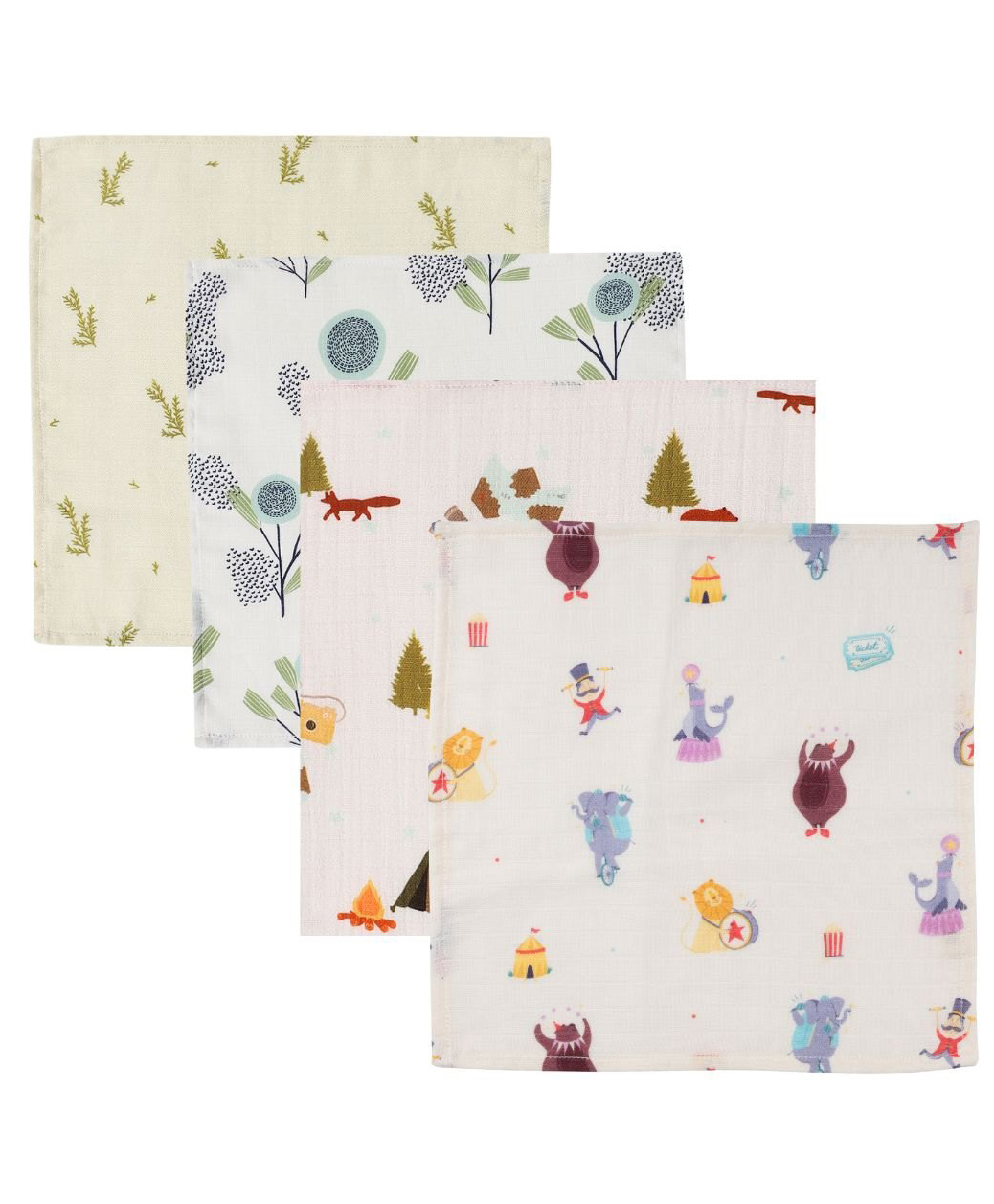 DULAAR Organic Muslin Face Napkin-Pack of 4-picture-43
