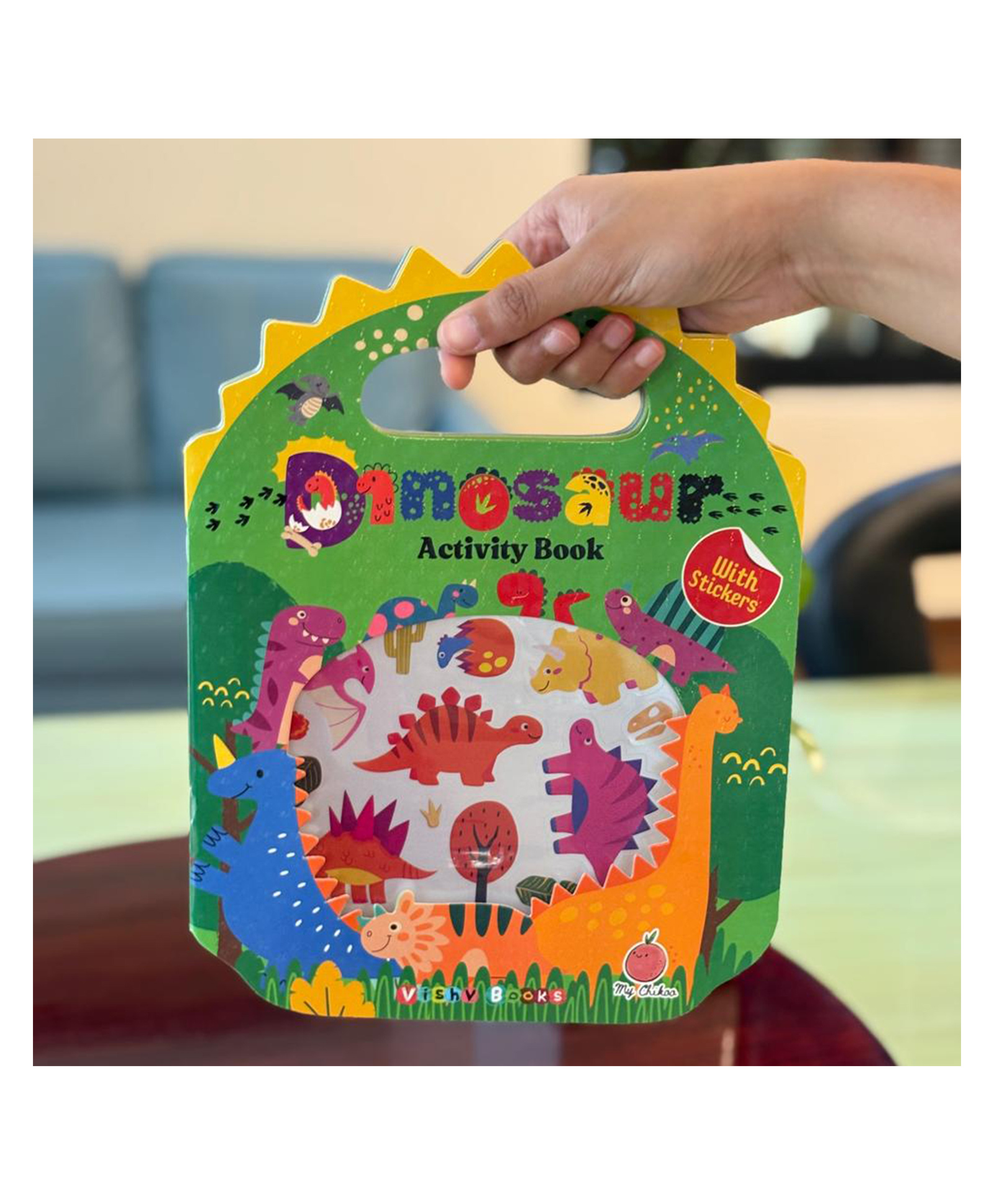 vishv books Dinosaurs Activity Book (with stickers)-English-picture-28