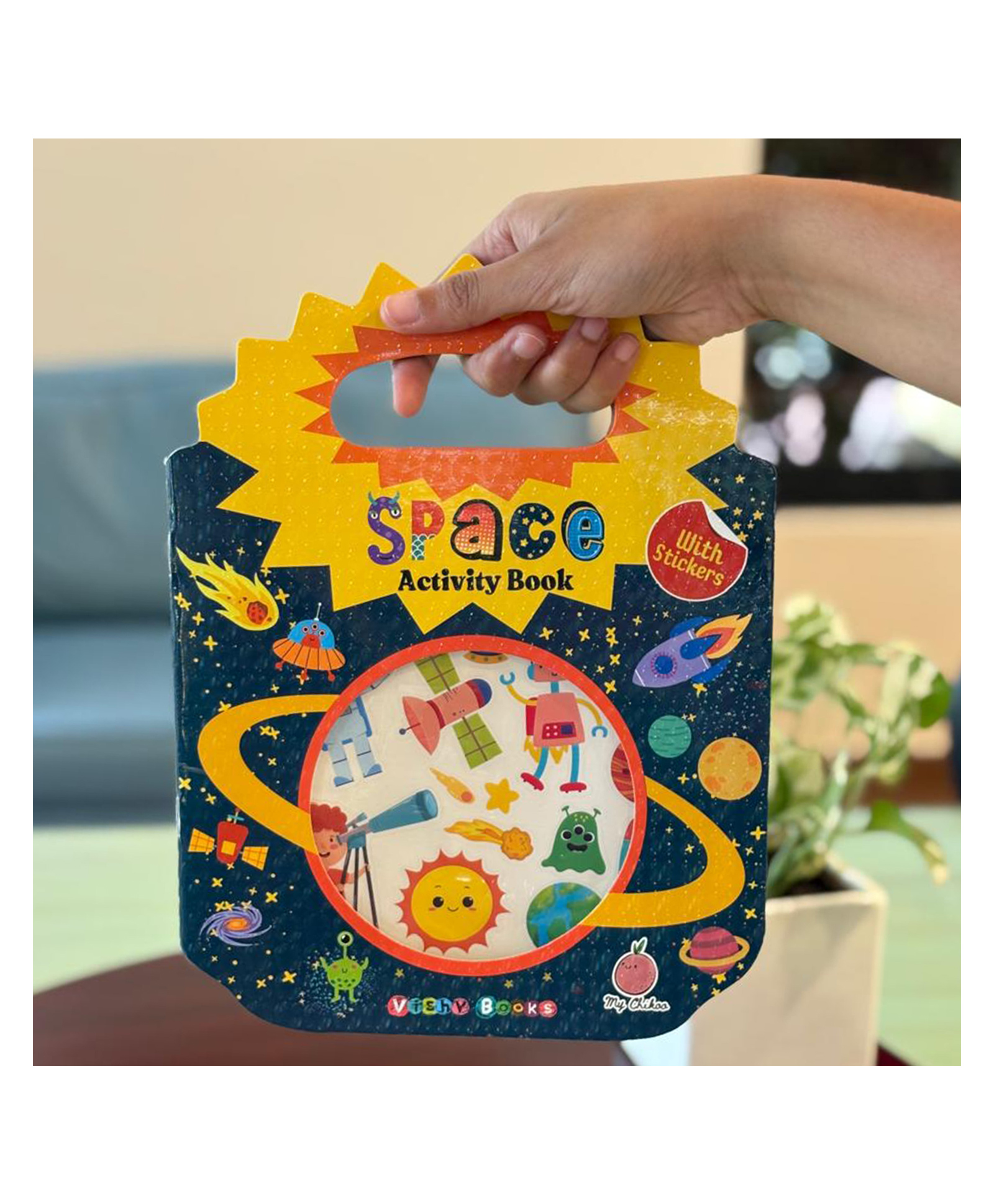vishv books Space Activity Book (with stickers)-English-picture-0