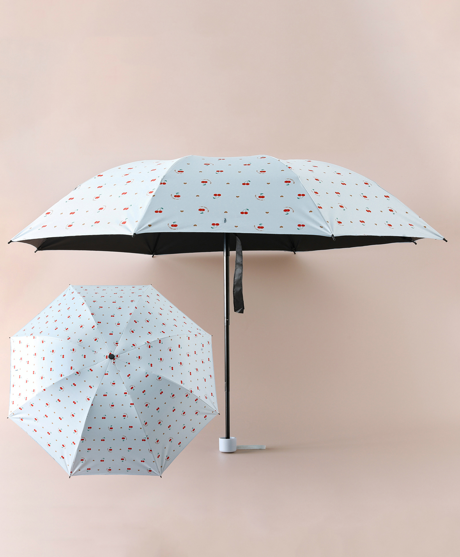 Pine Kids Free Size Umbrella With Cheery Print - Blue-picture-38