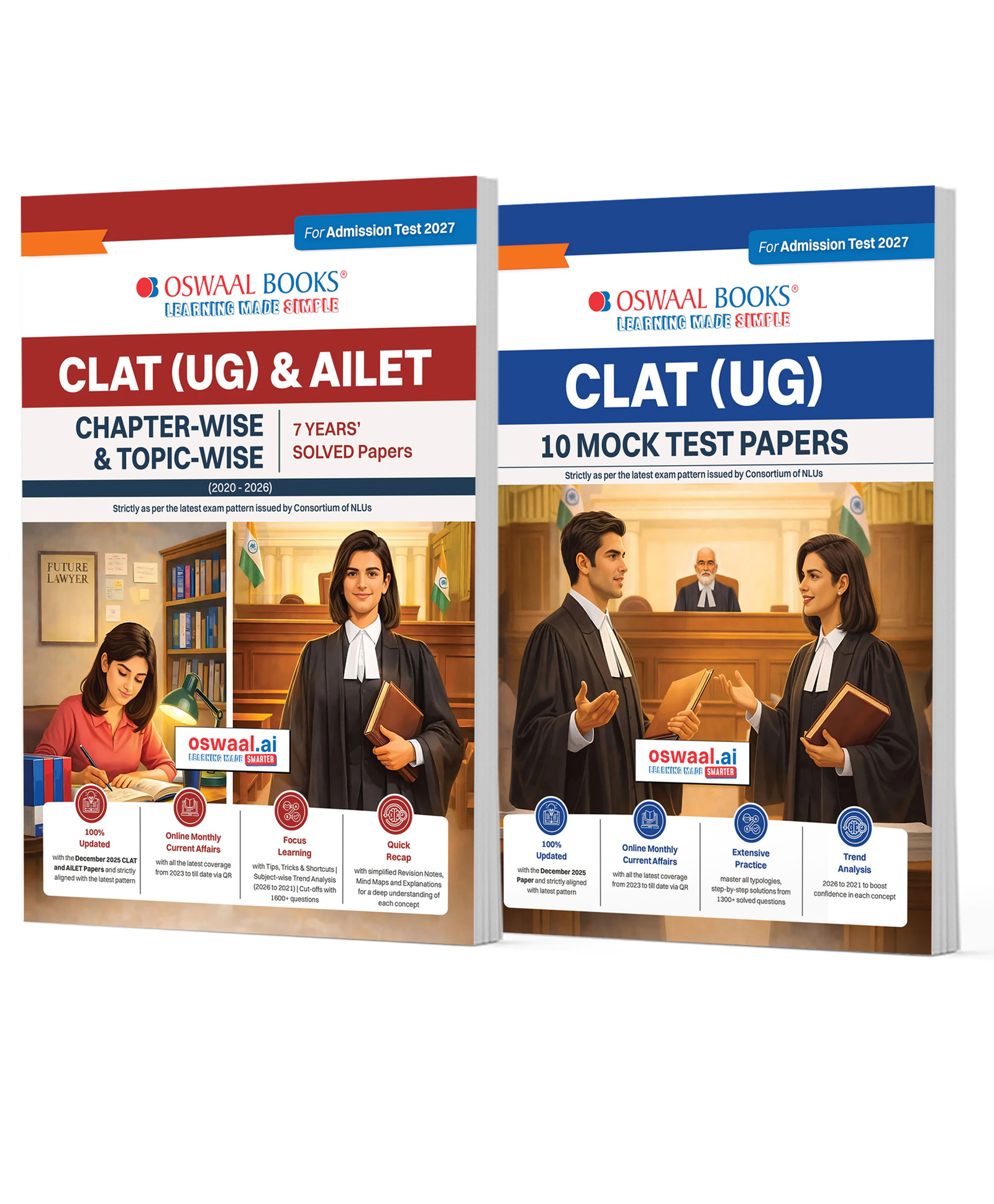 OSWAAL BOOKS CLAT (UG) and AILET 7 Years' Chapter-wise and Topic-wise Solved Papers + 10 Mock Test Papers (Set of 2 books) | For 2027 Admission Test-image-24