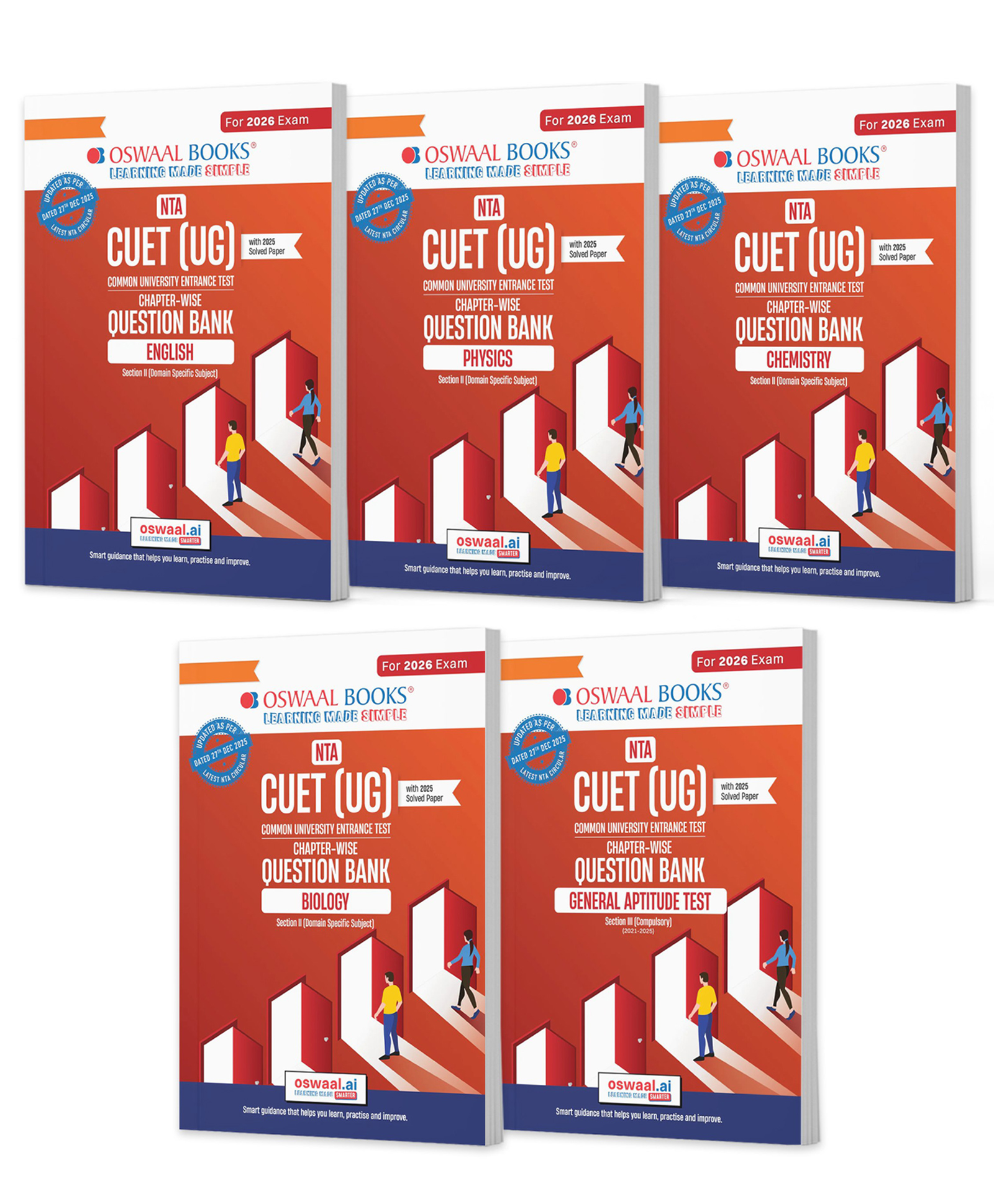 OSWAAL BOOKS NTA CUET (UG) Question Banks | Chapterwise & Topicwise | English, Physics, Chemistry, Biology & General Test | Set of 5 Books | Entrance Exam Preparation Books 2026-picture-14
