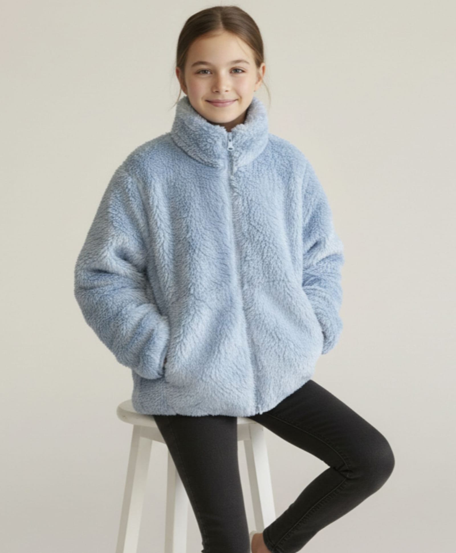 ALAN JONES Knit Full Sleeves Solid Light Winter Jacket - Blue-picture-21