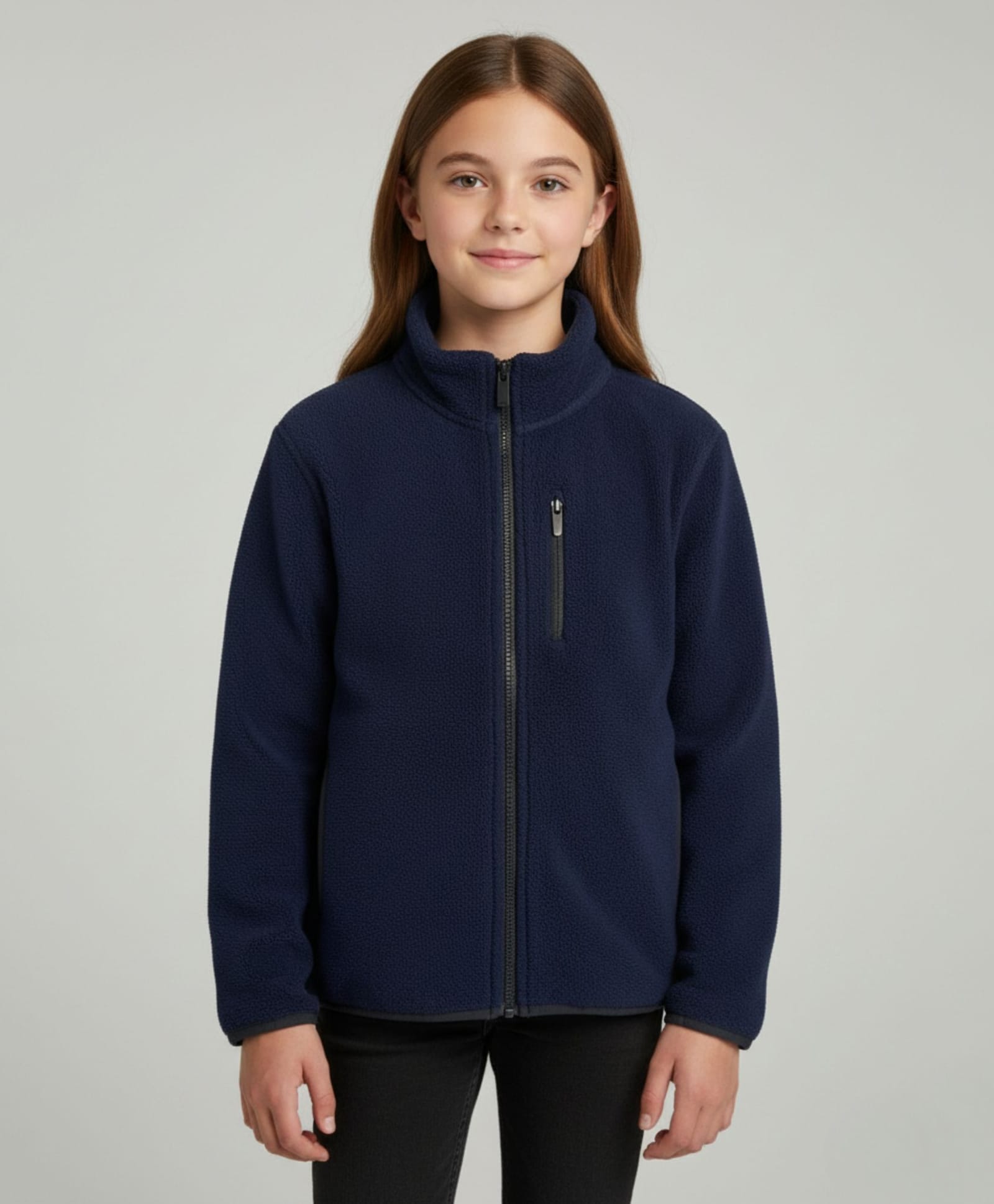 ALAN JONES Knit Full Sleeves Solid Light Winter Jacket - Navy Blue-picture-26
