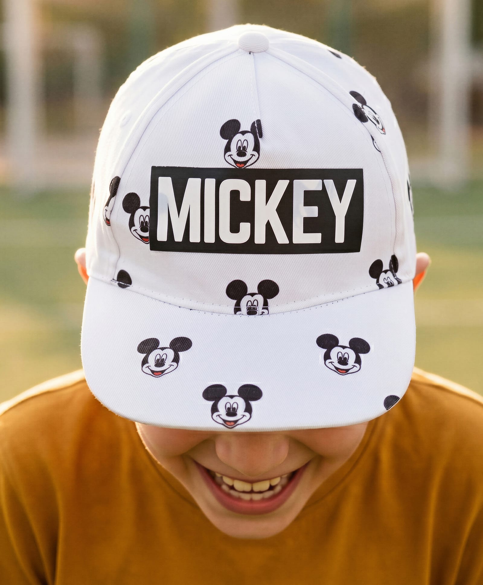 Pine Kids Disney 100% Cotton Summer Cap With Mickey Mouse Graphic White - Diameter 18 cm-image-40