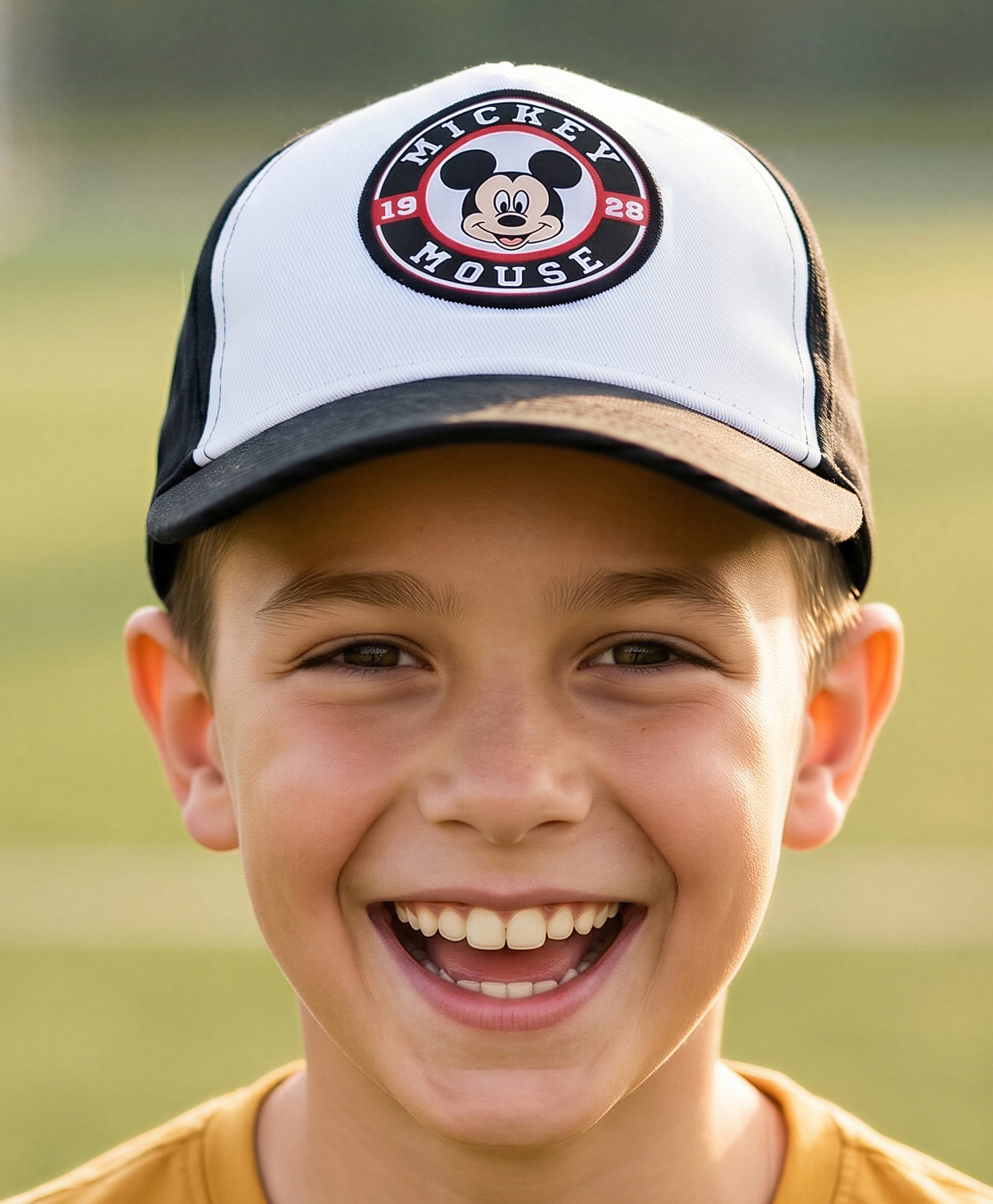 Babyhug Disney 100% Cotton Woven Summer Cap With Micky Mouse Graphics Multicolour - Diameter 15 cm-picture-14