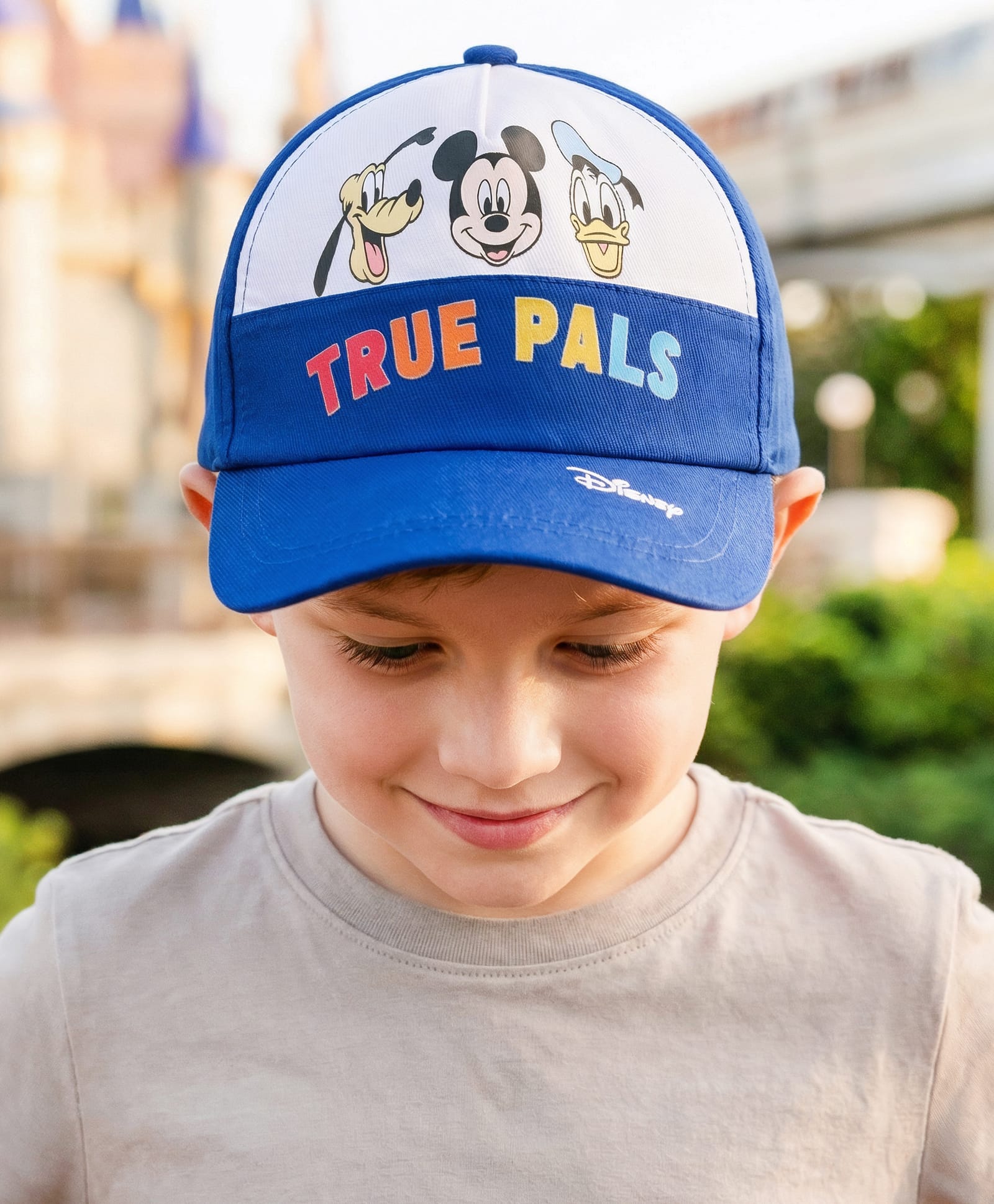 Babyhug Disney 100% Cotton Woven Summer Cap With Mickey Mouse Graphics Multicolour - Diameter 15 Cm-picture-13