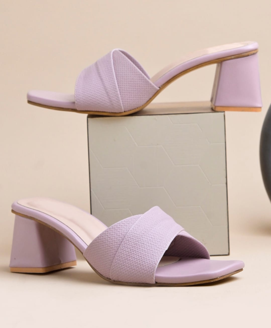 NZS Textured Heel Sandals - Mauve-picture-21