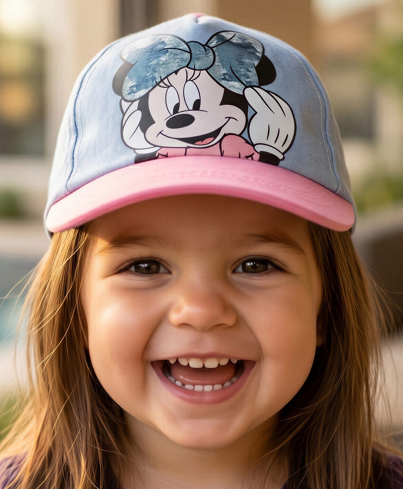 Babyhug Disney Summer Cap With Minnie Mouse Graphics Multicolor - Diameter 17 cm-image-17