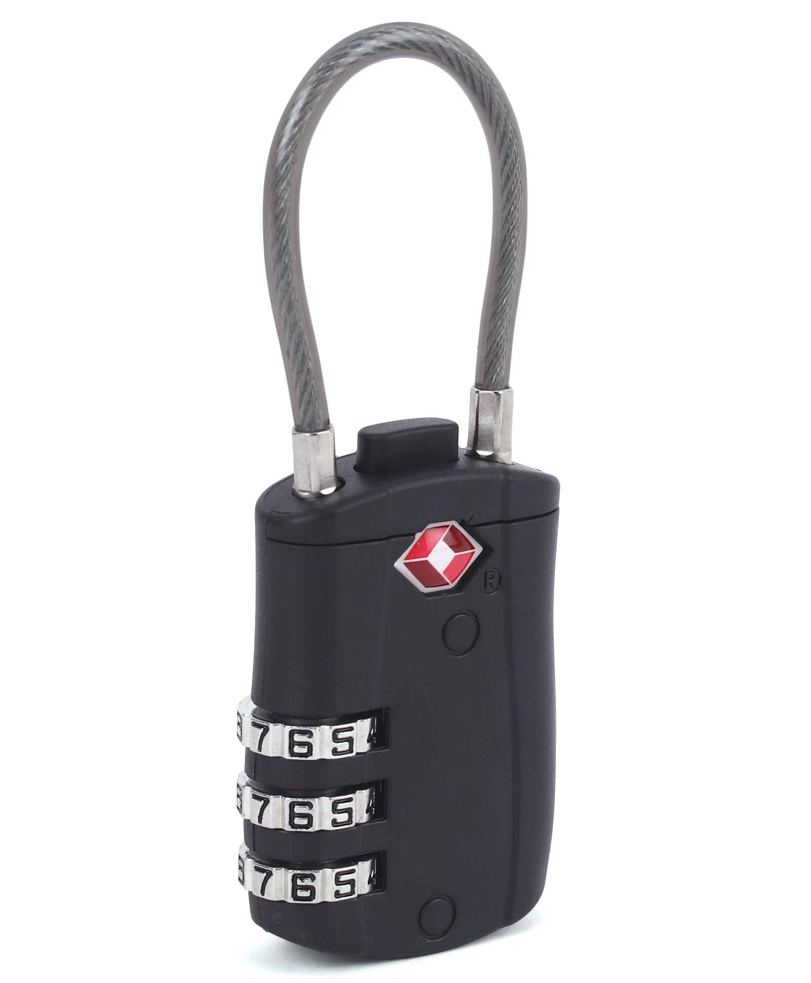 Babyhug Secure 3-Digit Luggage Lock with Flexible Wire Black Lightweight Travel Lock Durable Combination Lock for Bags & Suitcases Compact & Easy to Use Free Size Number Lock.-picture-18