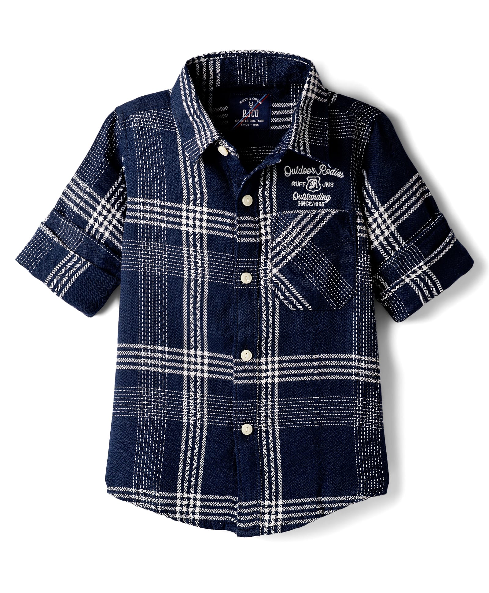 Ruff Cotton Woven Full Sleeves Checkered Shirt - Navy Blue-picture-7