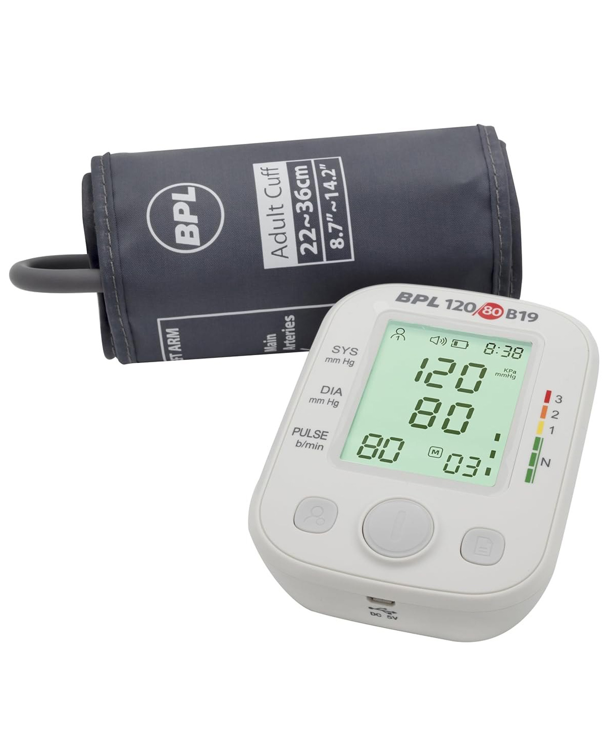BPL Medical Technologies B19 Digital Blood Pressure Monitor Fully Automatic BP Checking Machine with USB, LCD Display, 3 Years Warranty-image-31