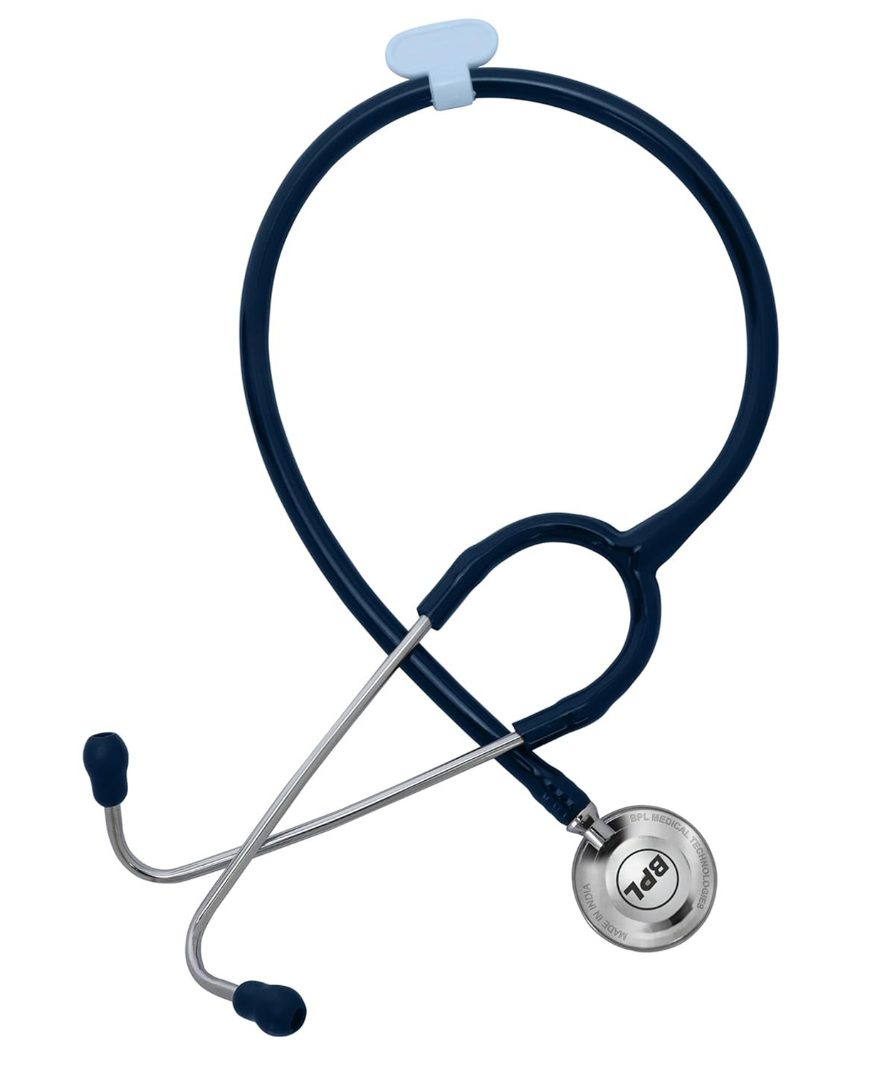 BPL Medical Technologies ST-02 Brass Adult Chest Piece Stethoscope - Blue-image-13
