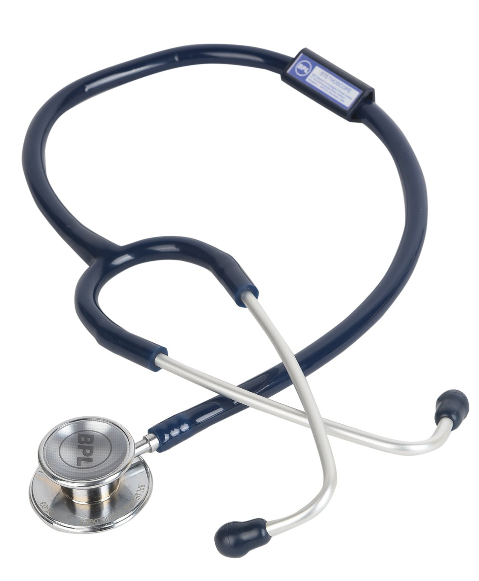 BPL Medical Technologies ST-03 Brass Dual Adult Chest Piece Stethoscope - Blue-image-12