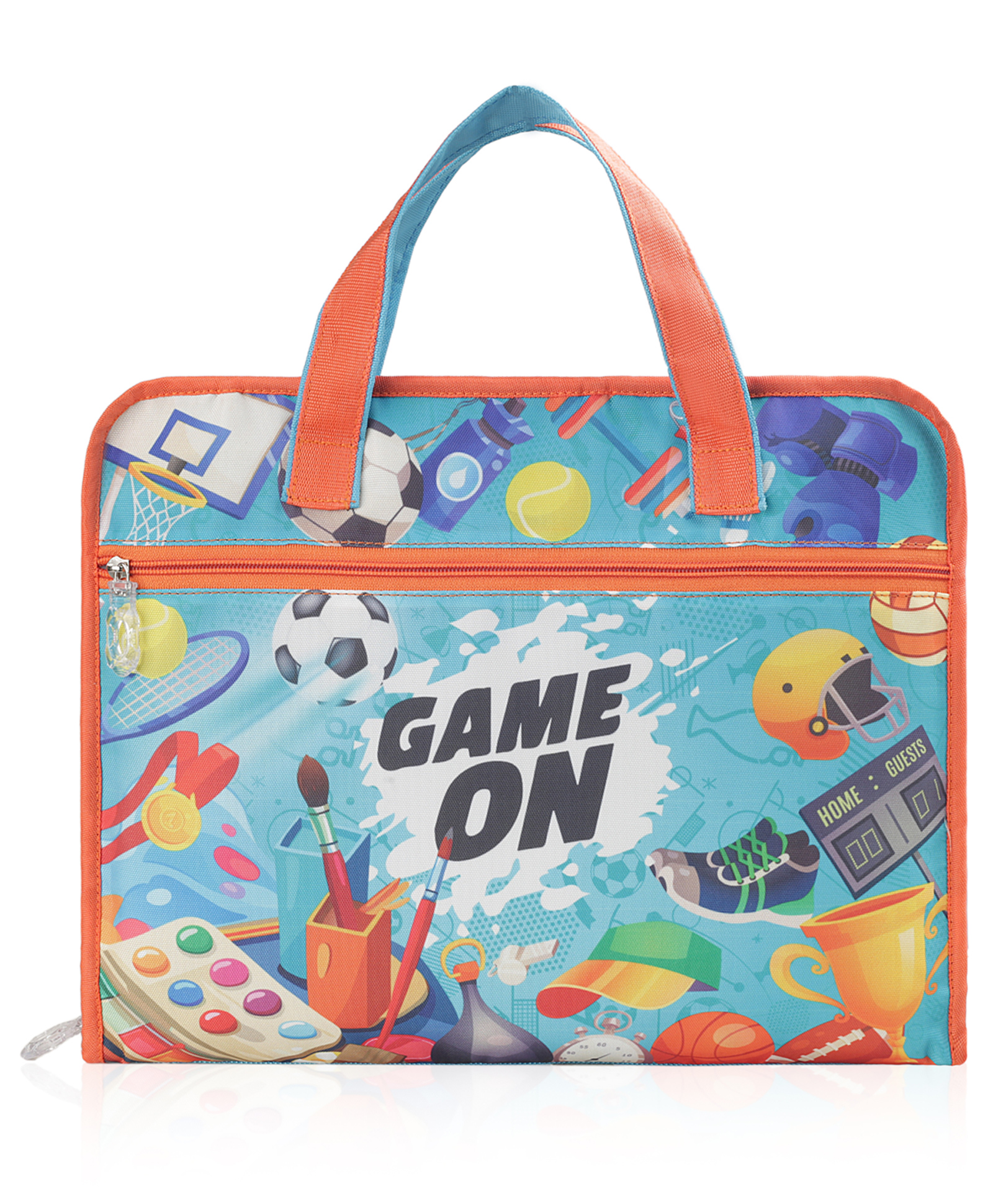 Echo Boomers A4 Kids Drawing Bag | Art & Stationery Organizer with Zipper Pocket (Game On) Theme-picture-11