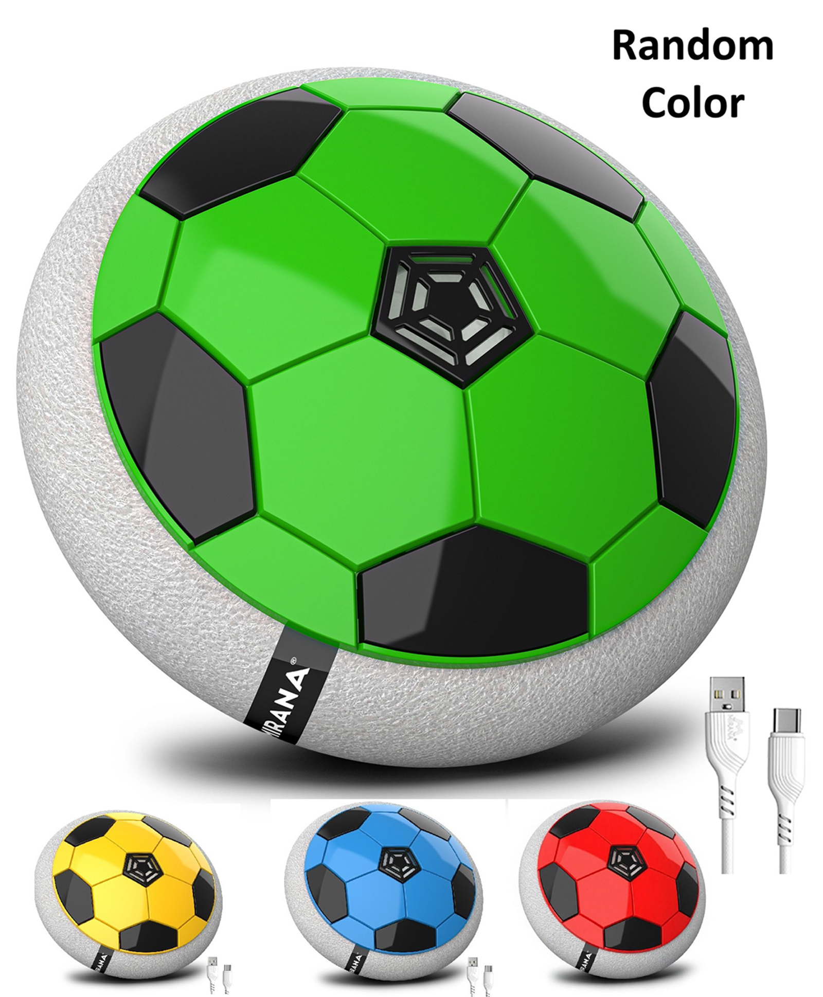 ADKD LED Hover Soccer Disc with Foam Bumper, Rechargeable Air Power Football Toy for Kids 3+ Years-image-43