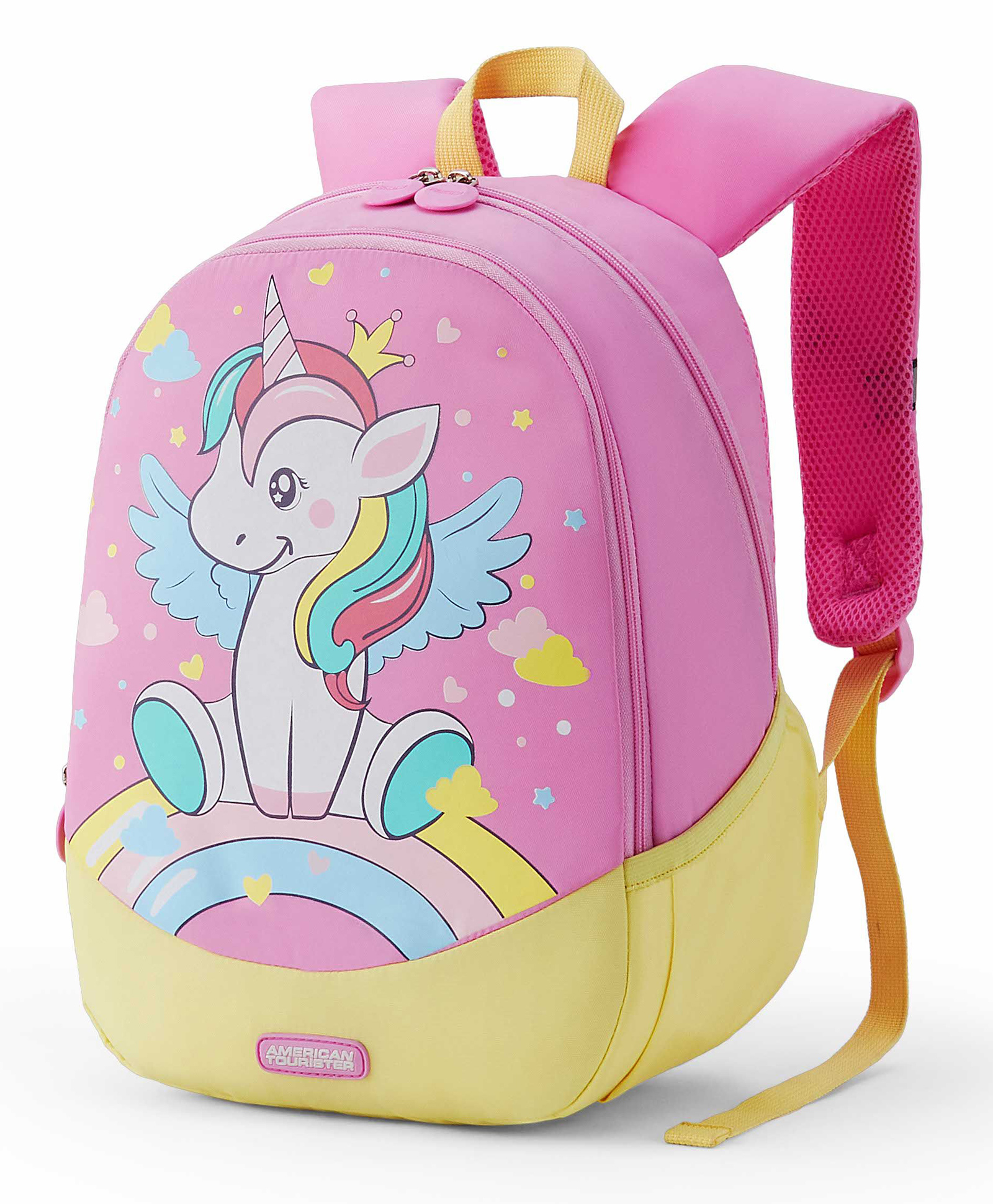 American Tourister Buzzy Unicorn Print Backpack Pink - Height 14 Inches