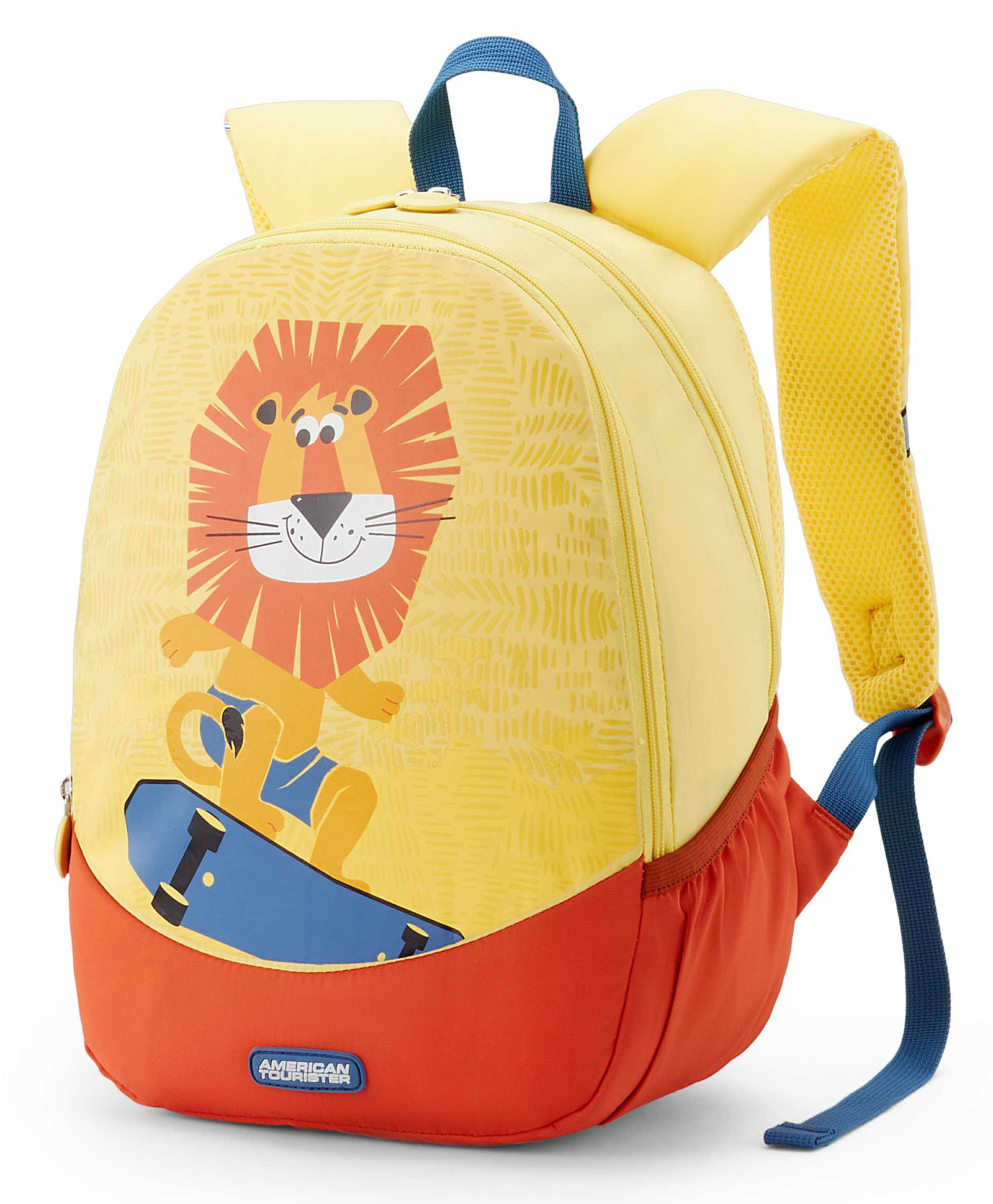 American Tourister Buzzy Lion Print Backpack Yellow - Height 14 Inches-image-17