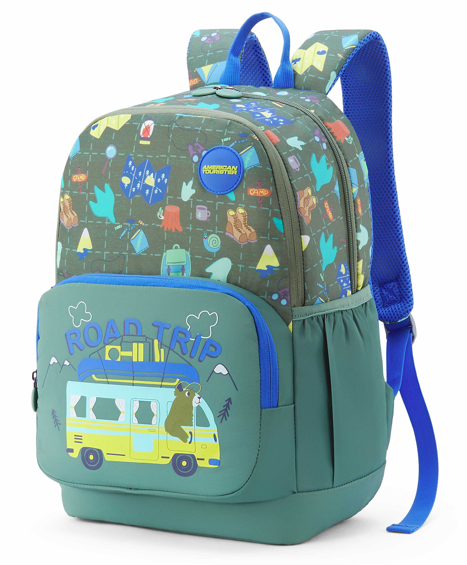 American Tourister Height 16 Inches Wiggle 26 Litres Adventure Backpack With 2 Back Compartments & 1 Front Pocket - Green