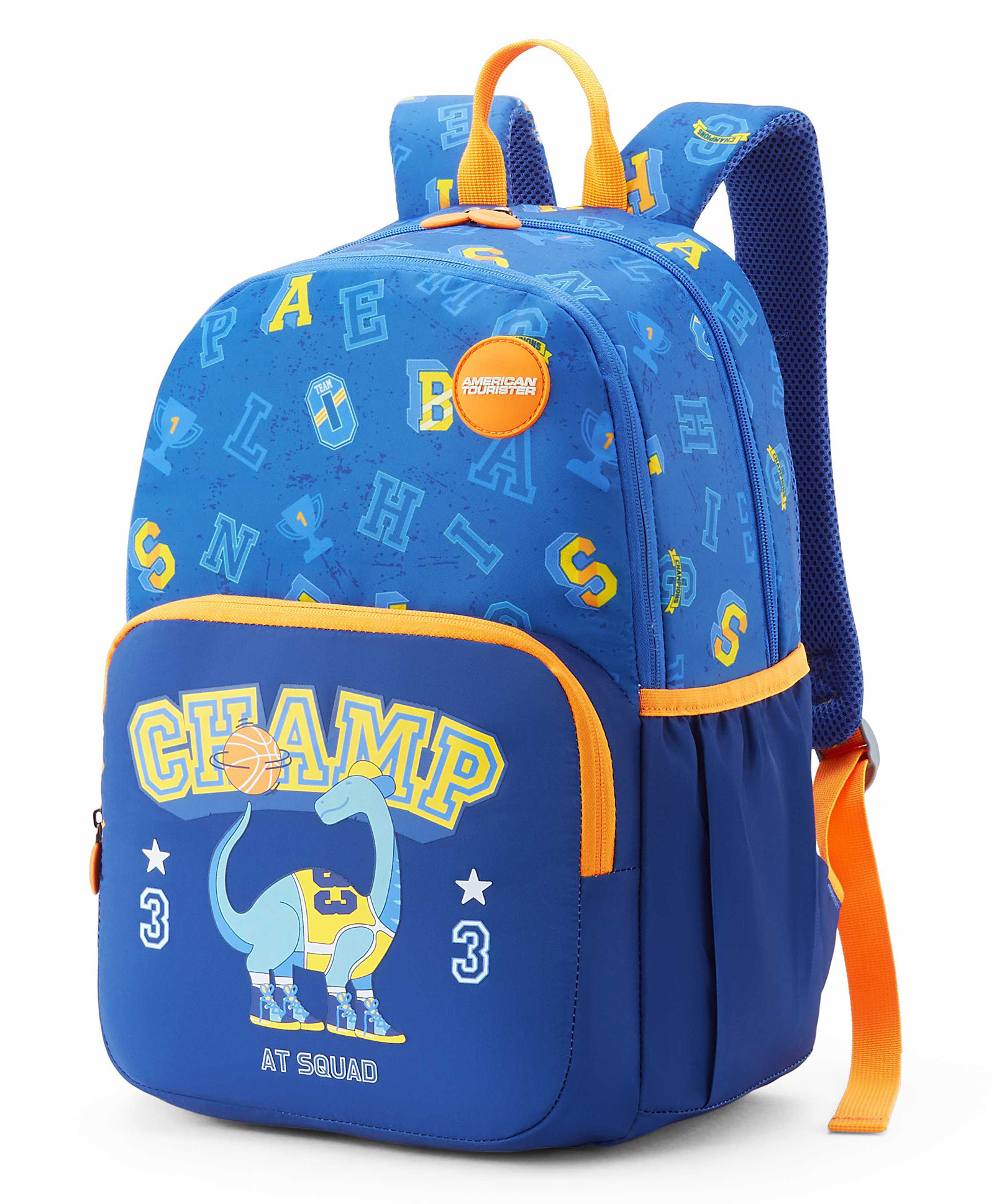 American Tourister Height 16 Inches Wiggle 26 Litres Champ Backpack With 2 Back Compartments & 1 Front Pocket - Blue