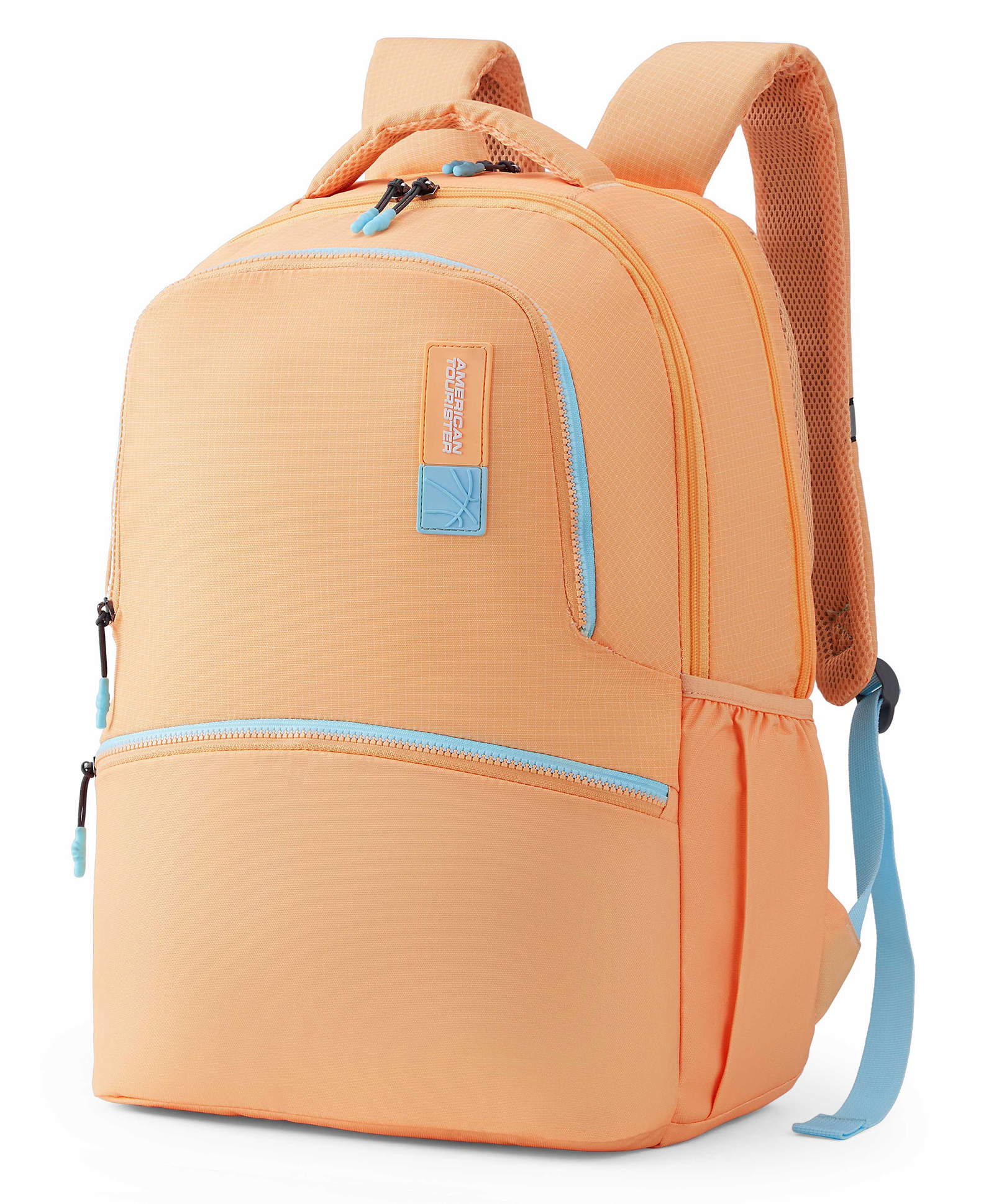American Tourister Height 19 Inches Uni-Prim 32 Litres Backpack With 2 Back Compartments & 2 Front Pockets - Peach-image-44