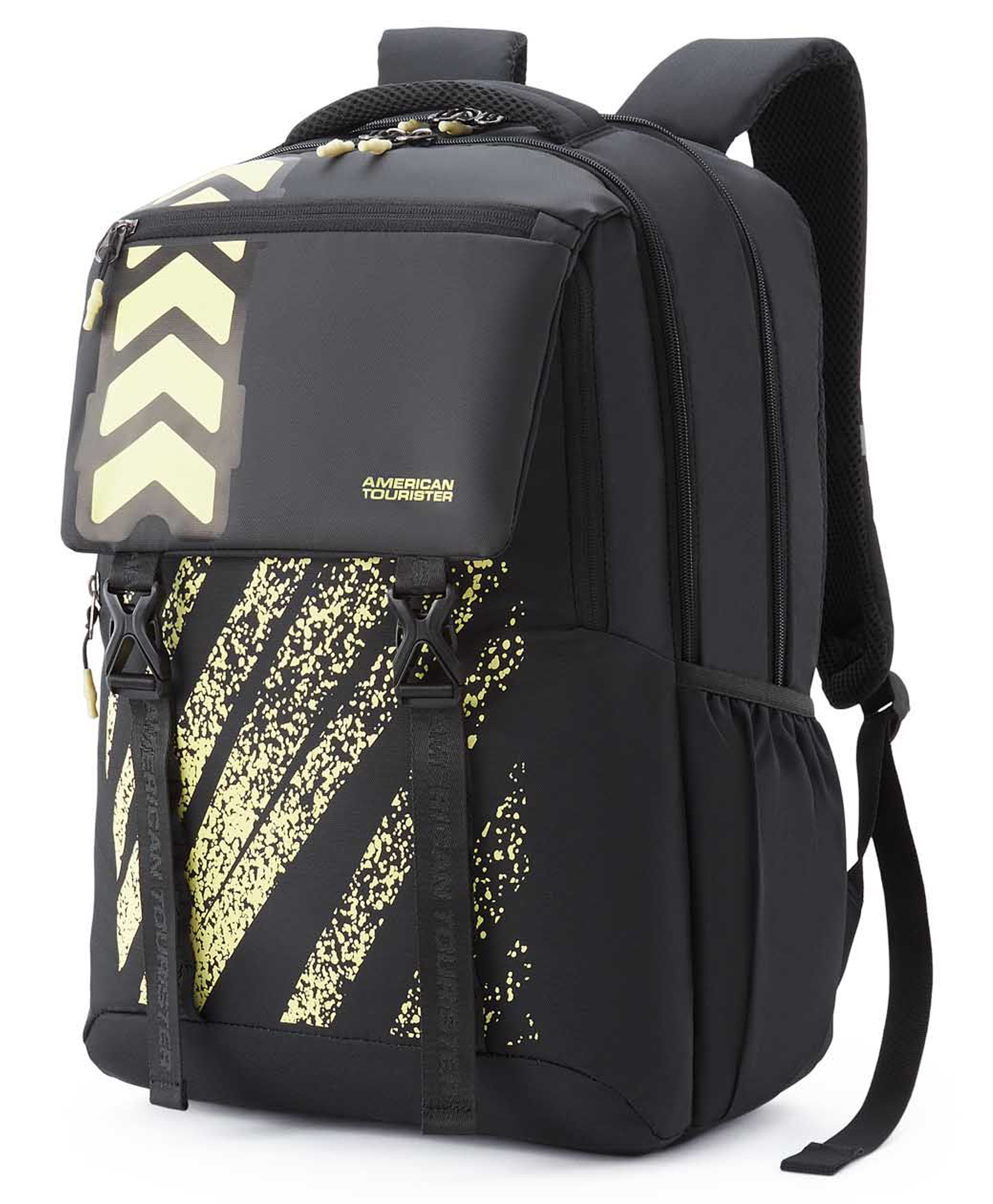 American Tourister Height 19 Inches AXEL 30 Litres Backpack With 3 Compartments & 1 Front Pocket - Black-picture-16