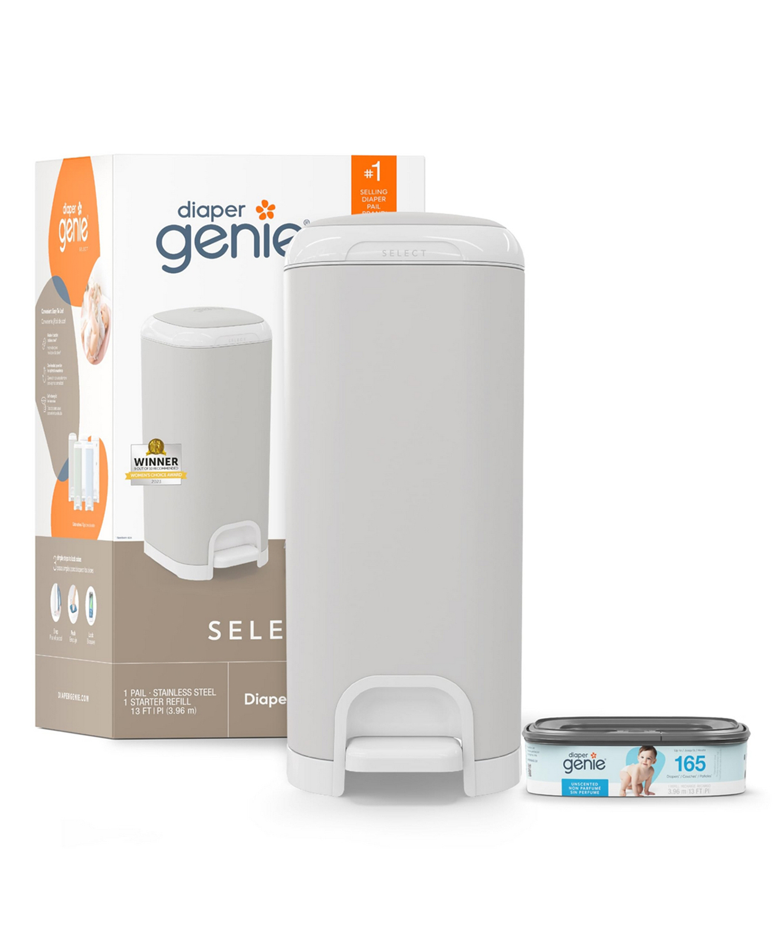 Diaper Genie Diaper Pails Grey-picture-17