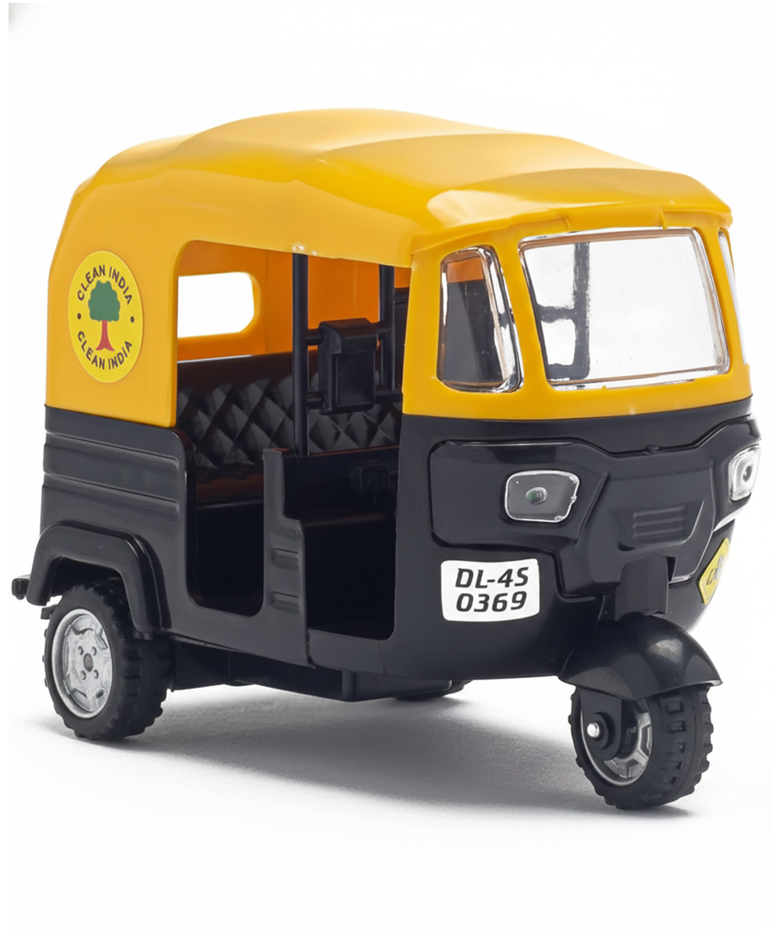 Monsto Toys Pullback Indian CNG Auto Rickshaw - Black-picture-46