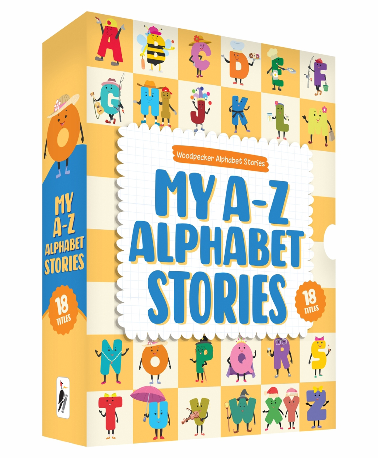 My A-Z Alphbet Stories Reading Library for Children (Boxset of 18 Books): AZ Phonics Readers with Sight Words, Rhymes & Fun Stories | Early Reading Box Set for Kids Learning to Read | Ages 35 Years-image-21