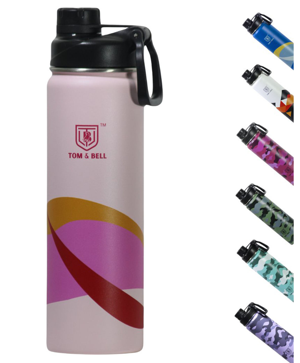 TOM & BELL Premium Kids Stainless Steel Straw Bottle 650 ml with two lids| Double Wall Insulated, BPA Free, Leakproof, Dust-Proof Lid, with Straw, Brush .-picture-26