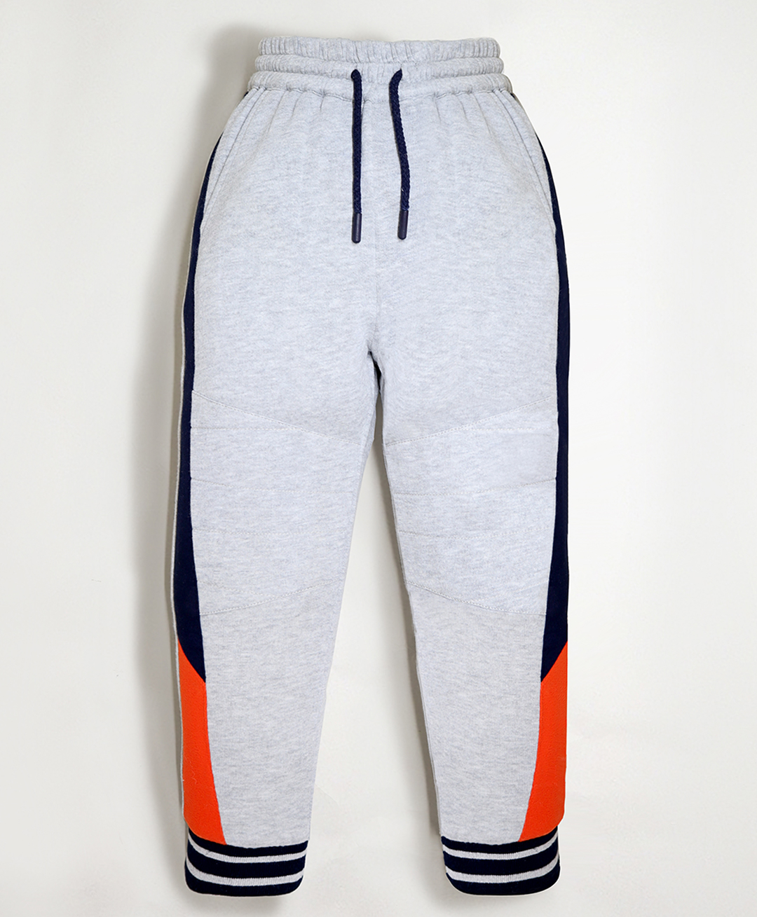 Cherry Crumble By Nitt Hyman Knit Colour Blocked Track Pant - Grey-picture-16