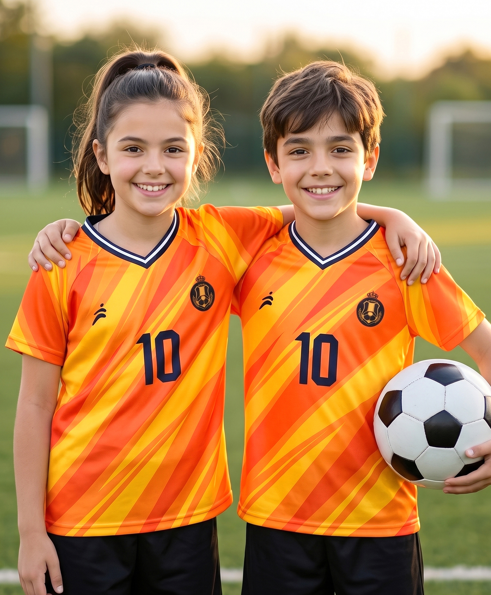 Pine Active Knit Raglan Sleeves T-Shirt With Front & Back Madrid Print - Orange-image-41
