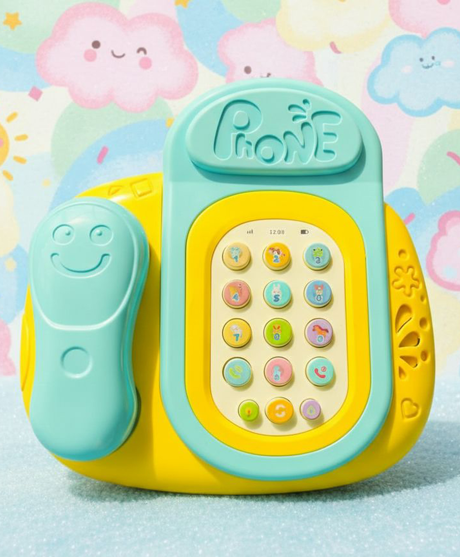 Oskart Educational Telephone learning phone musical toy with sounds and melodies, educational toys, sensory toys, fun learning toys for kids and toy for babies (Assorted Color)-picture-26