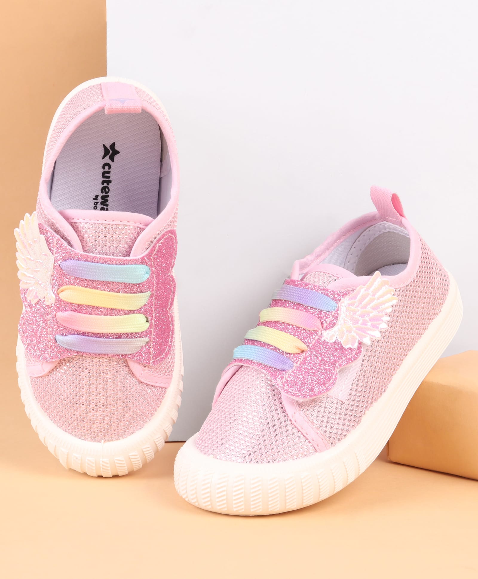 Cute Walk by Babyhug Slip On Casual Shoes with Glitter Print - Pink-picture-21